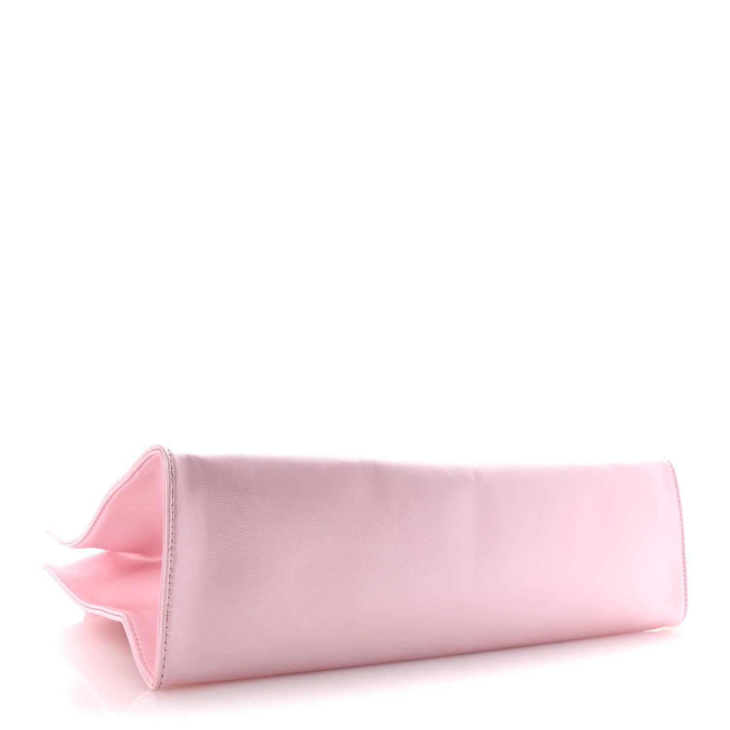Metallic Vegan Leather Medium Shopping Bag Ballerina - Image 4