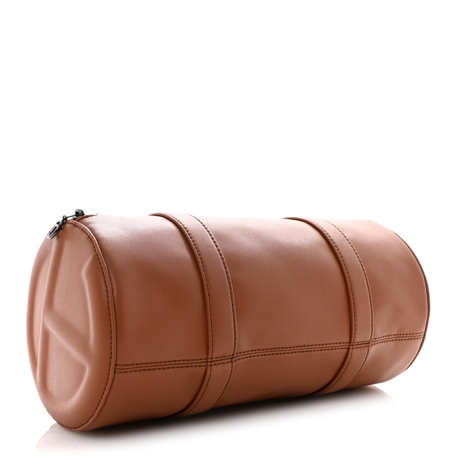 Vegan Leather Medium Duffle Brown - Image 4