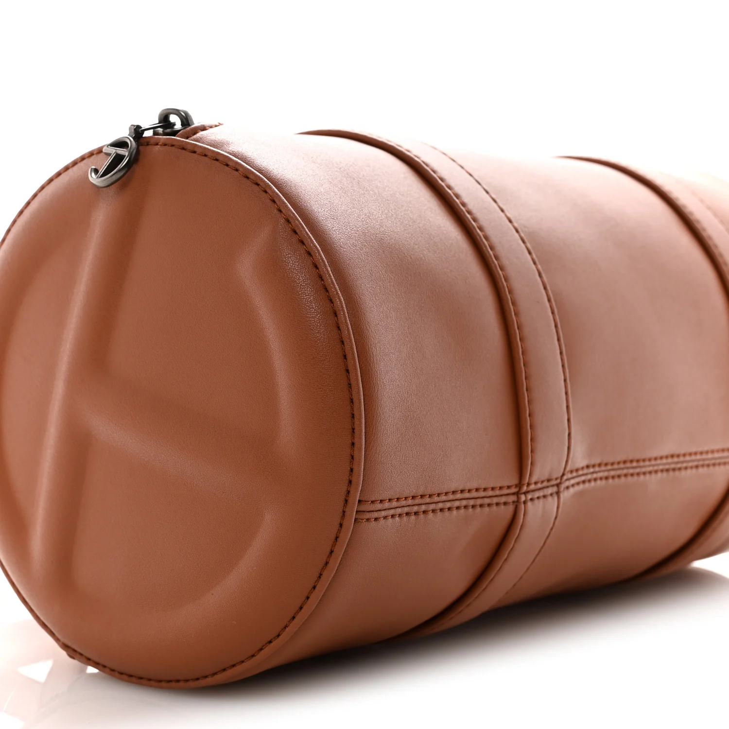 Vegan Leather Medium Duffle Brown - Image 8