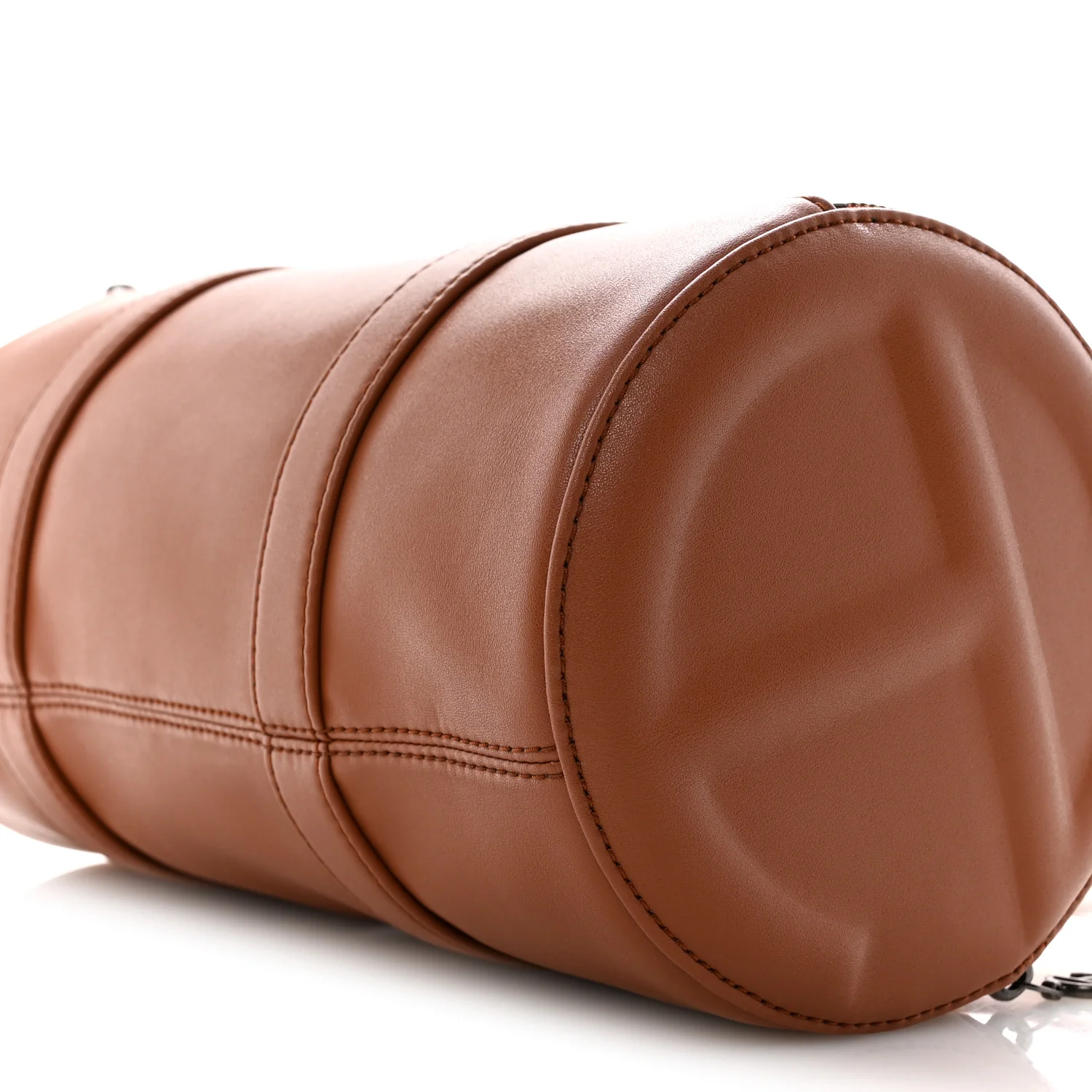 Vegan Leather Medium Duffle Brown - Image 9