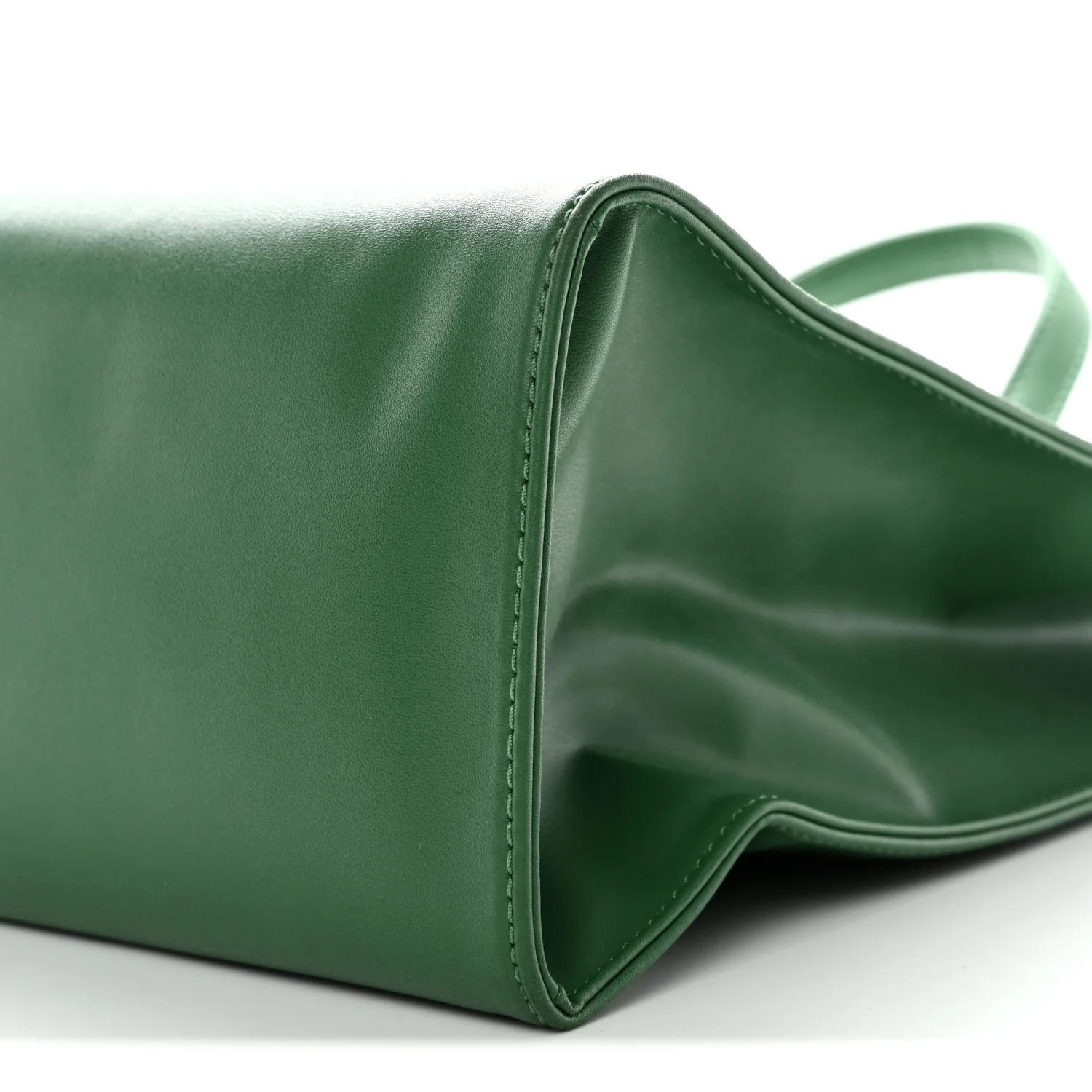 Vegan Leather Medium Shopping Bag Greenscreen - Image 10