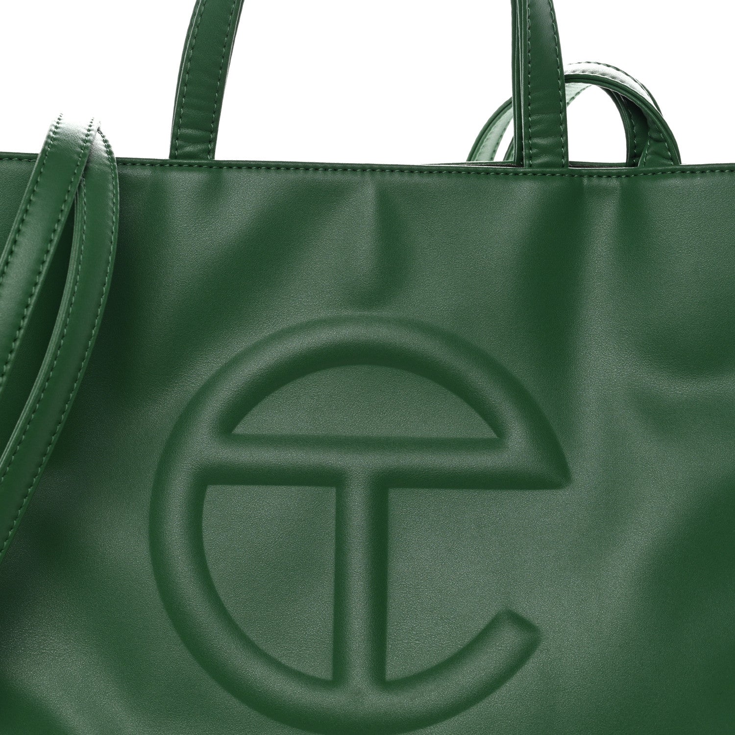 Vegan Leather Medium Shopping Bag Greenscreen - Image 8
