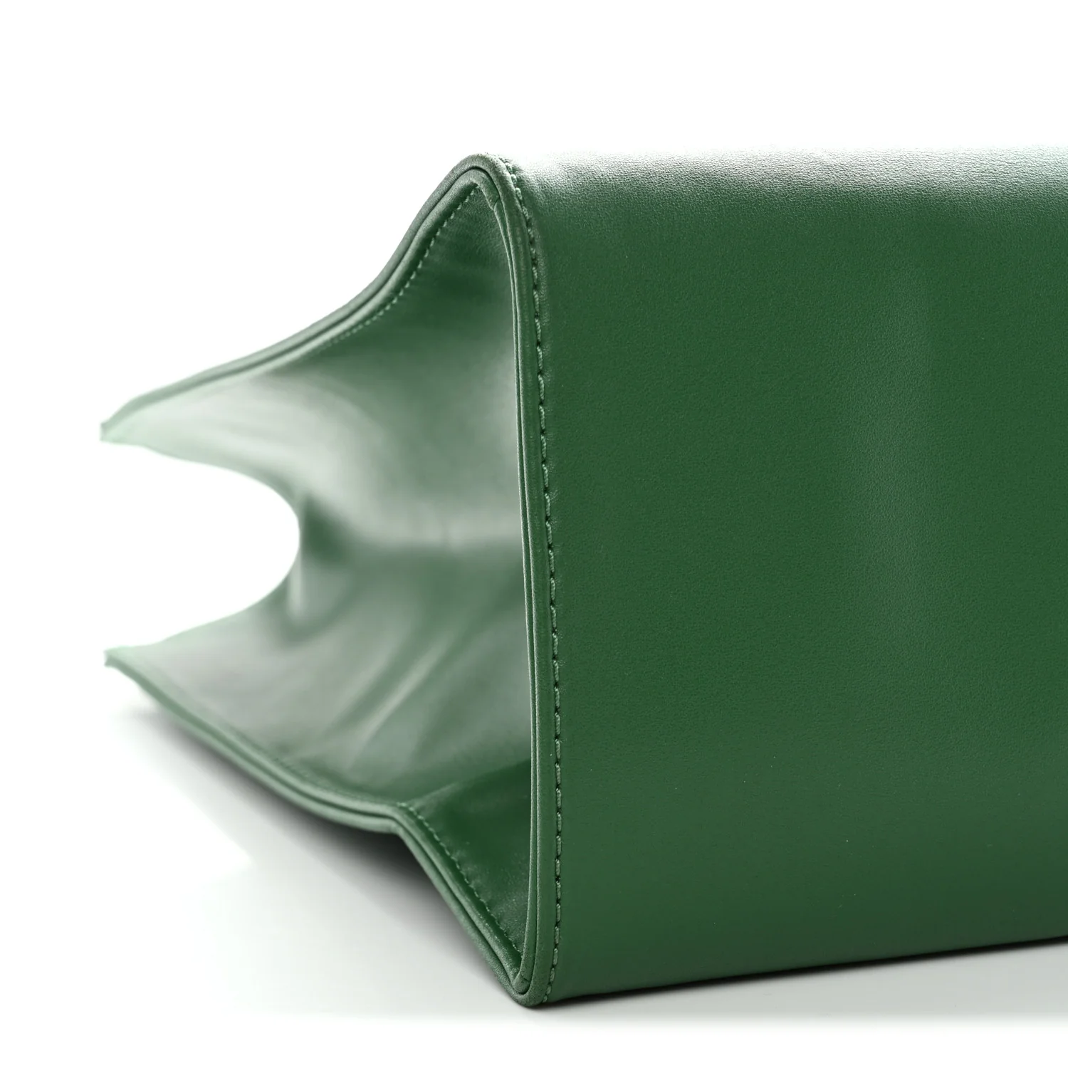 Vegan Leather Medium Shopping Bag Greenscreen - Image 9