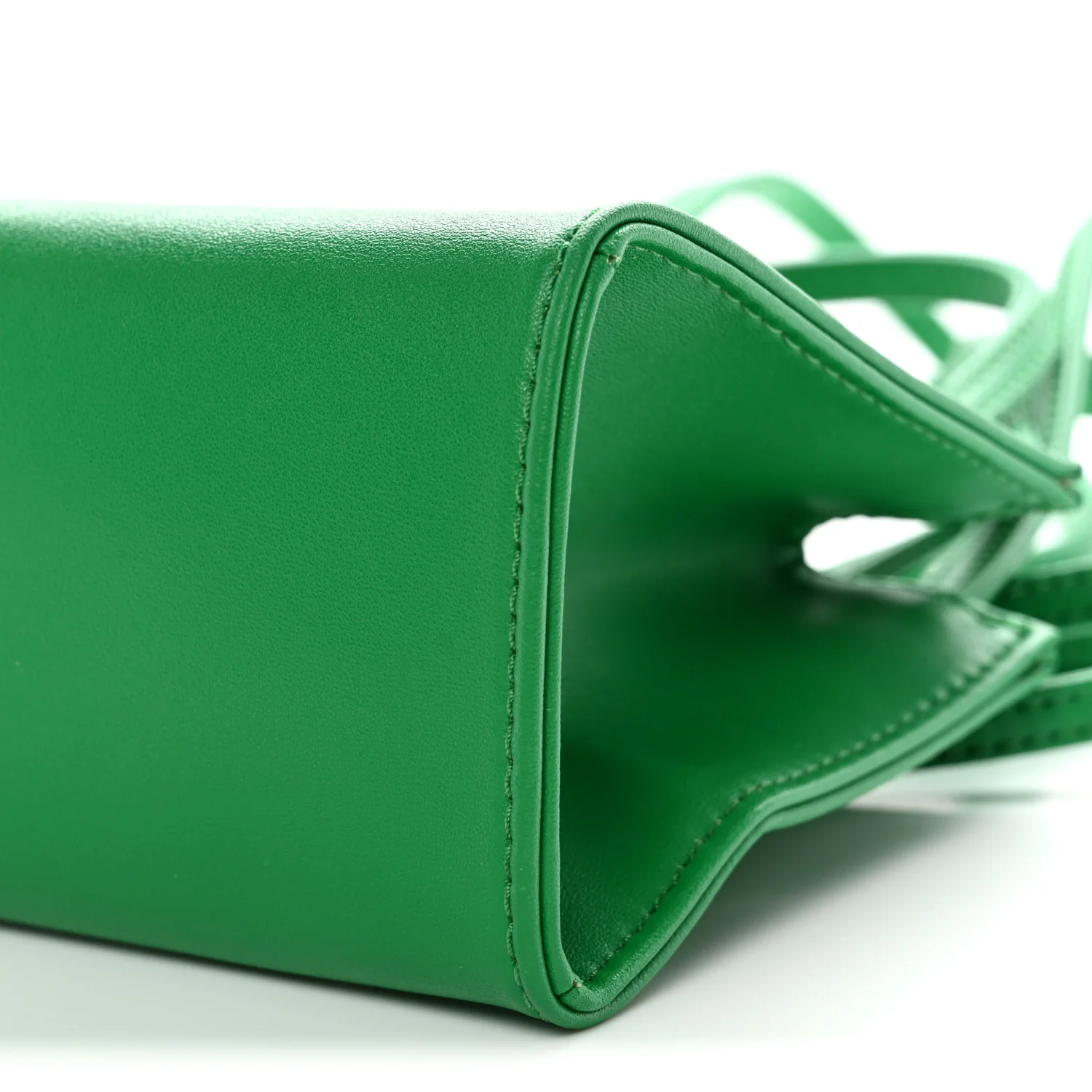 Vegan Leather Small Shopping Bag Greenscreen - Image 10