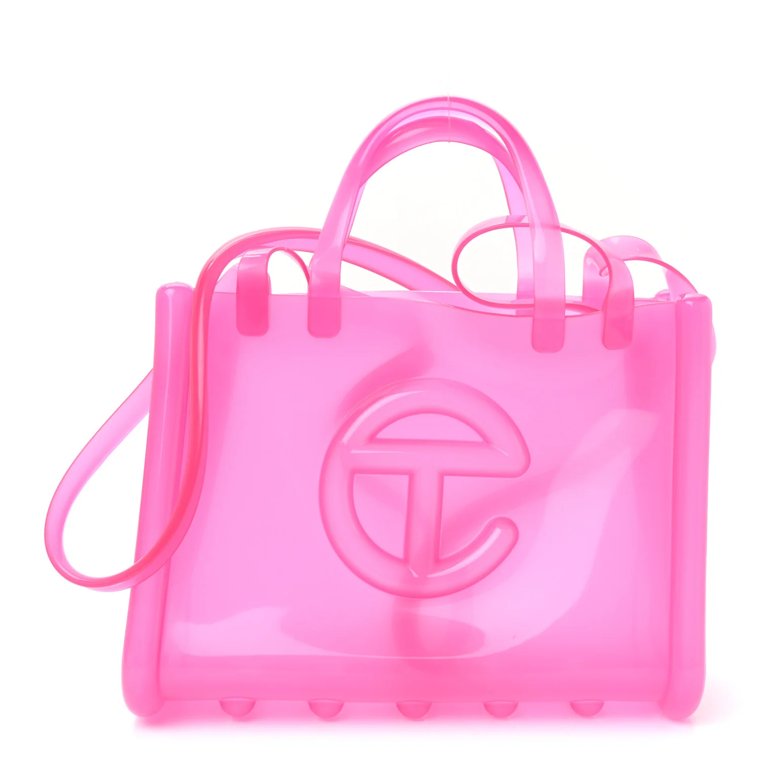 x MELISSA Jelly Medium Shopping Bag Clear Pink