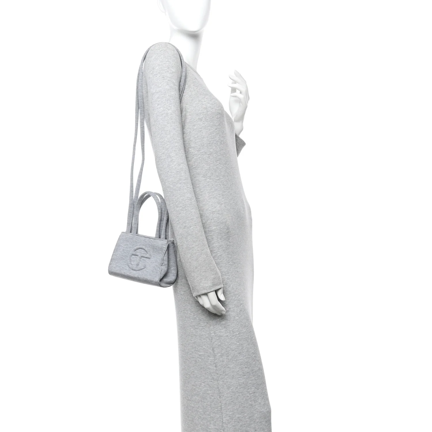 X UGG Fleece Small Shopping Bag Heather Grey - Image 4