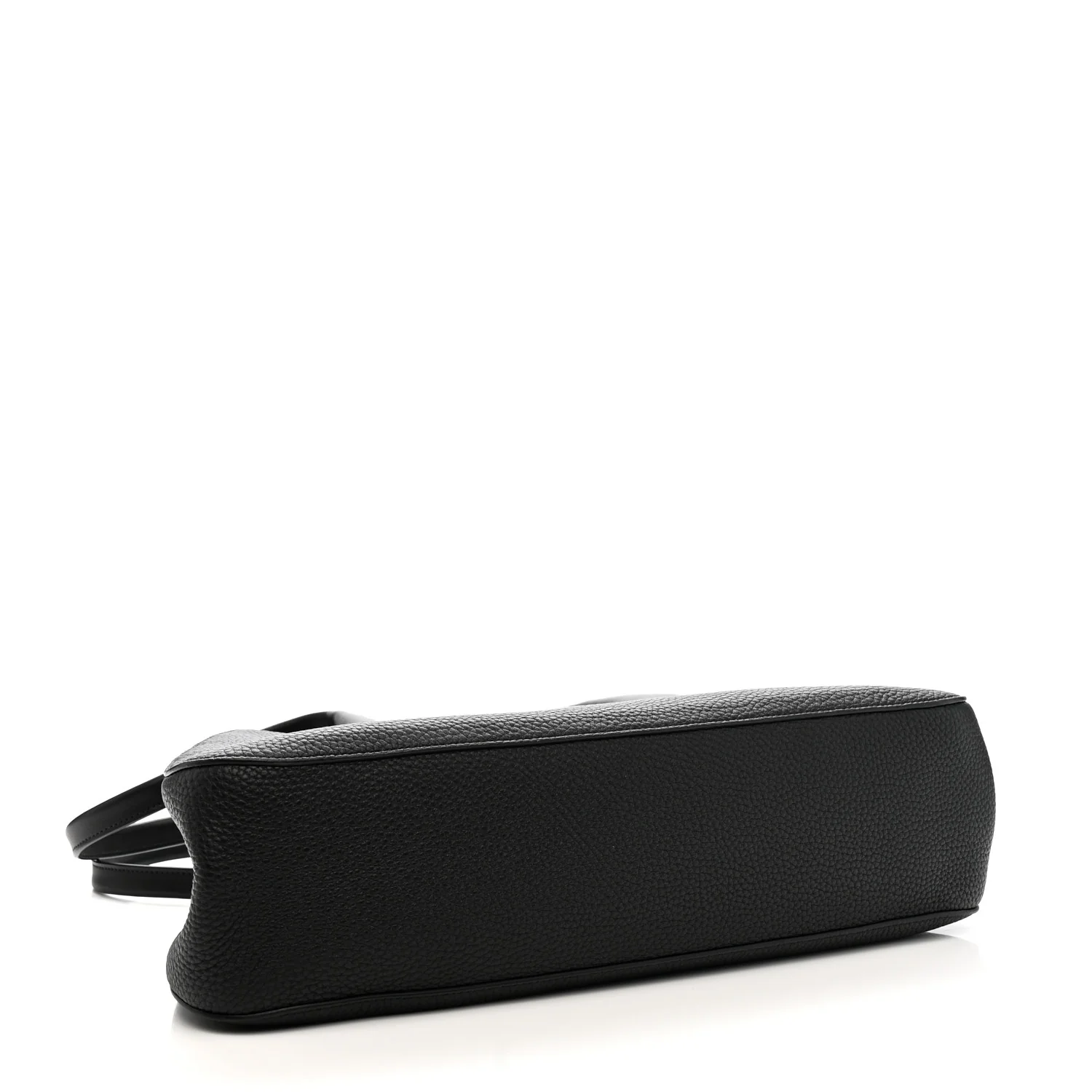 Grained Calfskin Alger Shoulder Bag Black - Image 4