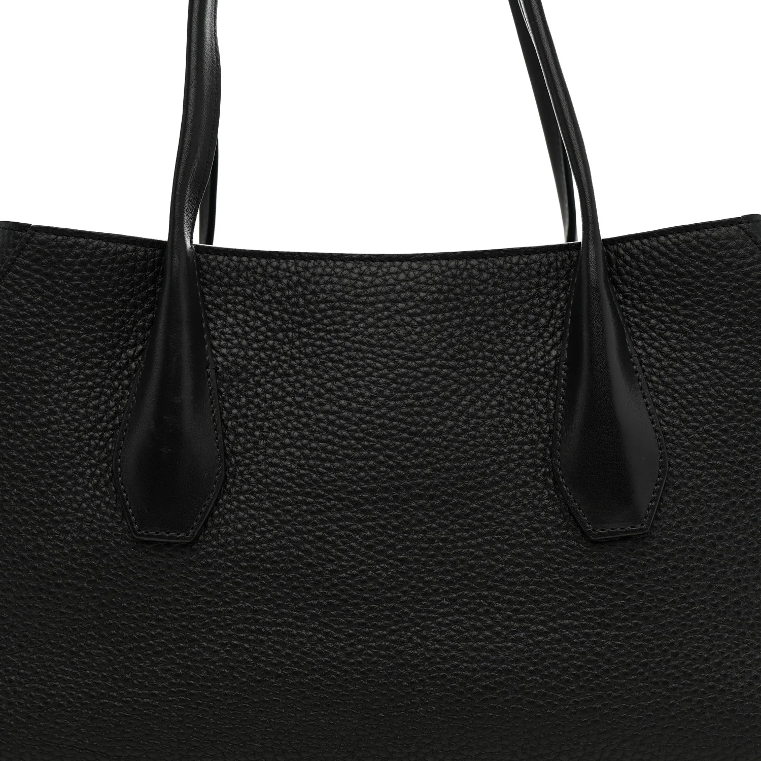 Grained Calfskin Alger Shoulder Bag Black - Image 7
