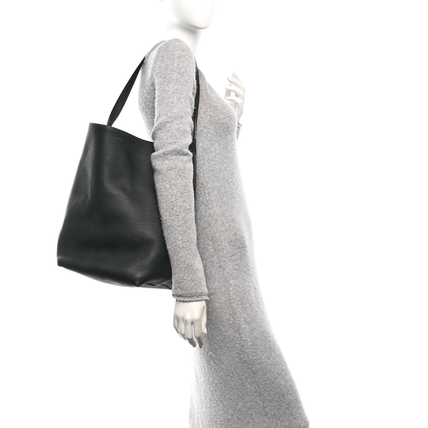 Grained Calfskin Large N/S Park Tote Black - Image 2