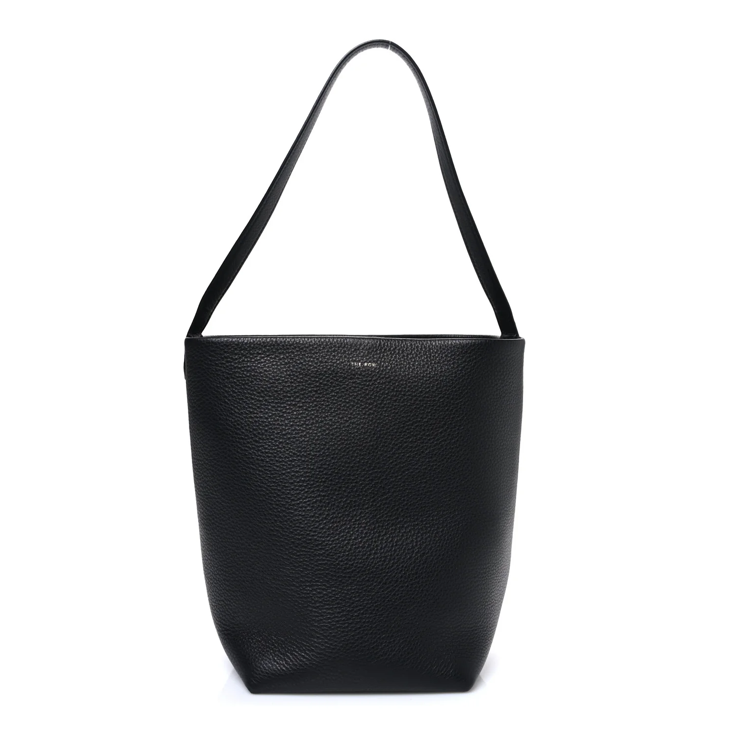 Grained Calfskin Medium N/S Park Tote Black