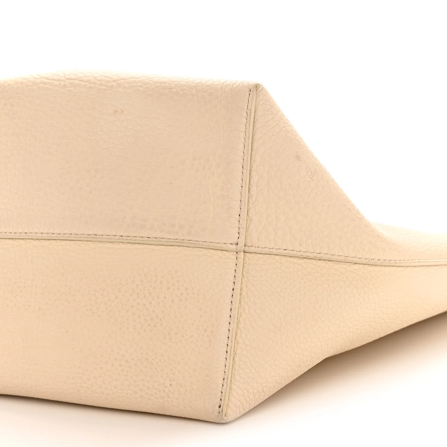 Grained Calfskin Medium N/S Park Tote Ivory - Image 9