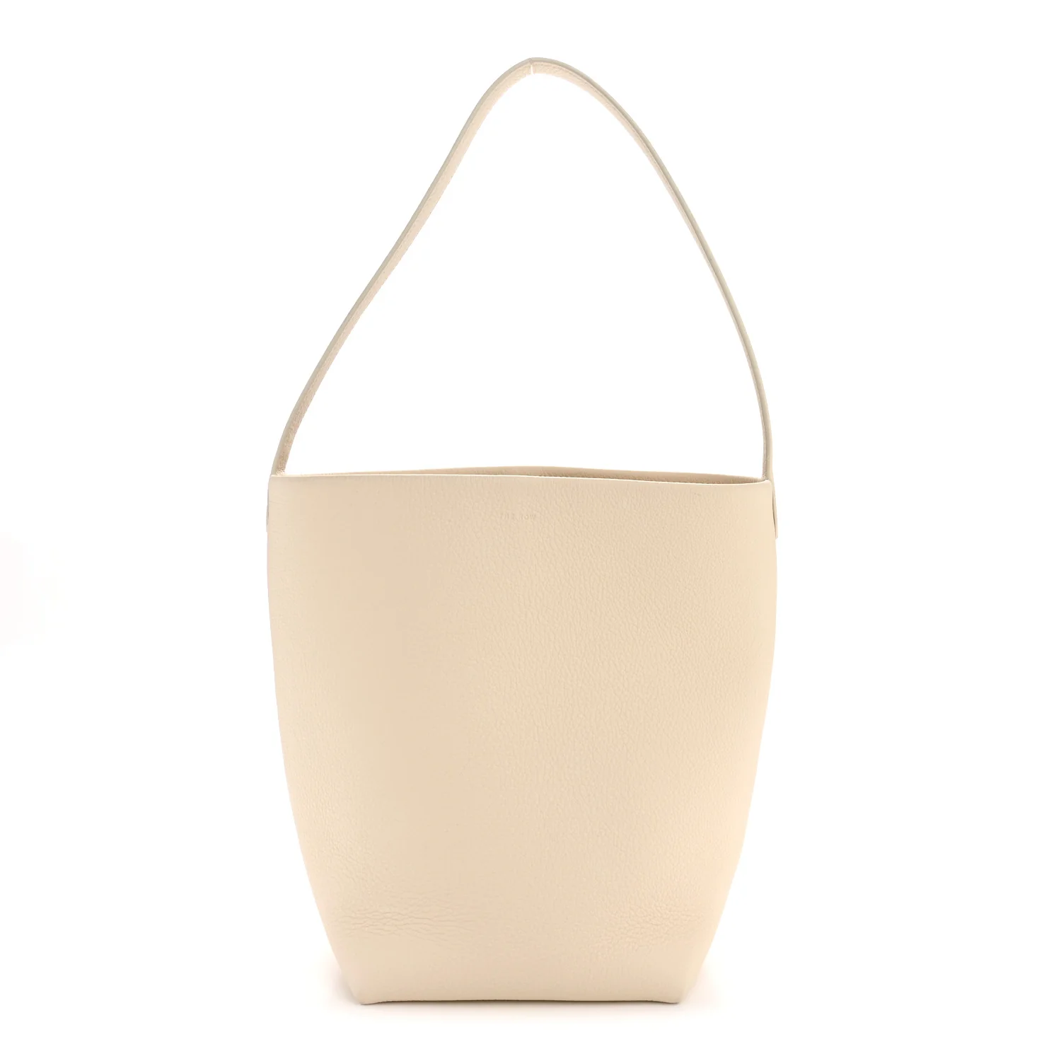 Grained Calfskin Medium N/S Park Tote Ivory