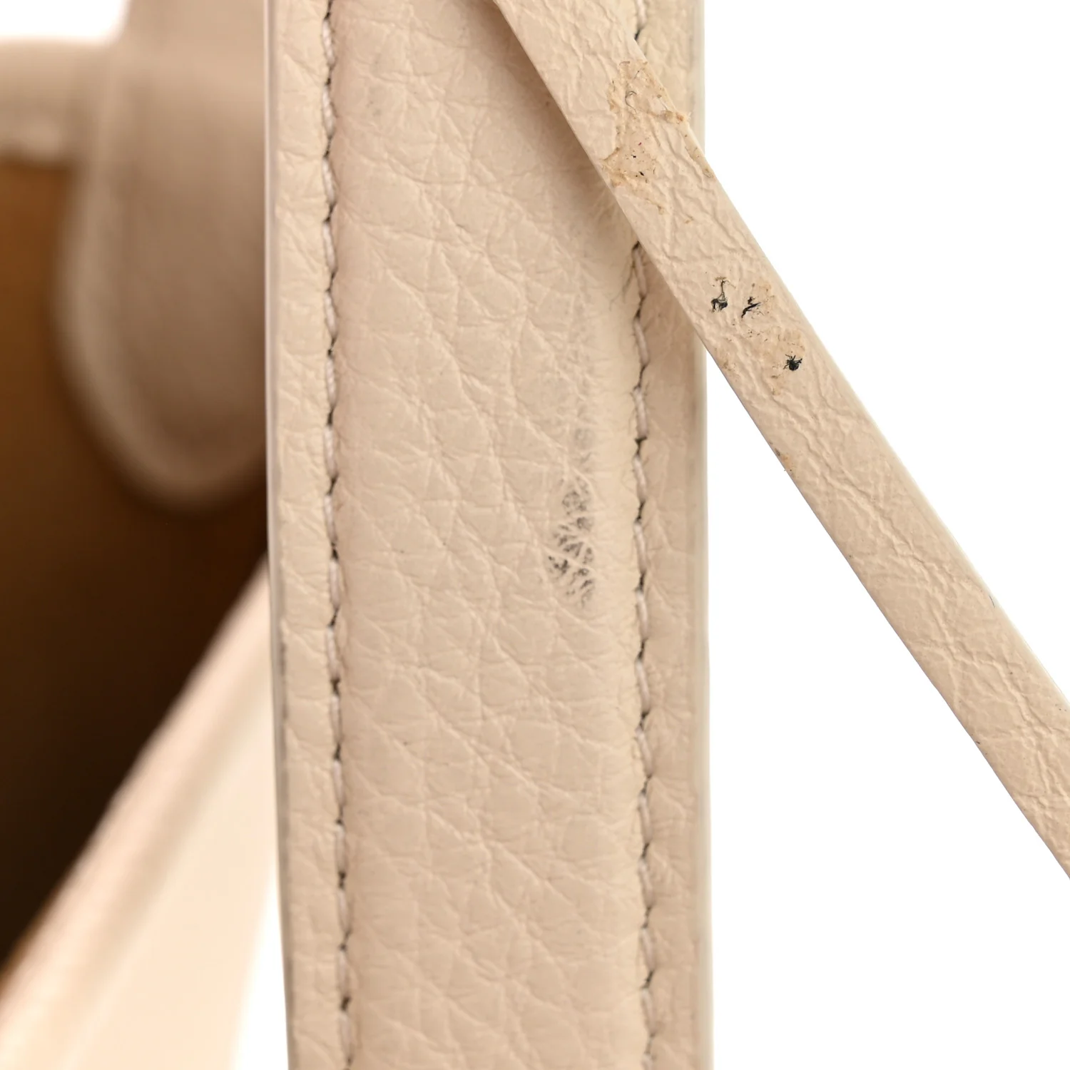 Grained Calfskin Medium N/S Park Tote Ivory - Image 10