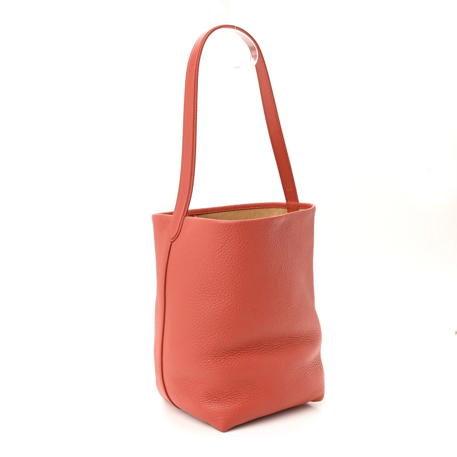 Grained Calfskin Medium N/S Park Tote Rust - Image 3