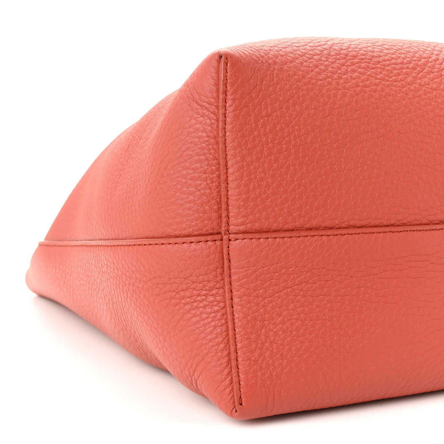 Grained Calfskin Medium N/S Park Tote Rust - Image 9