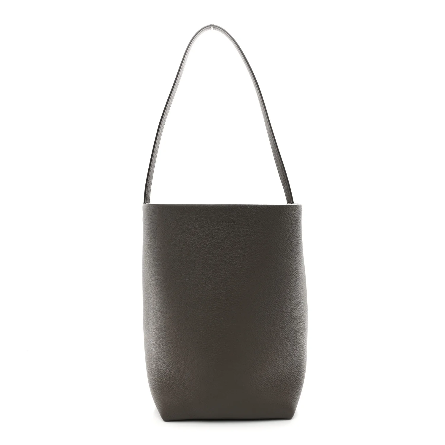 Grained Calfskin Medium N/S Park Tote Taupe