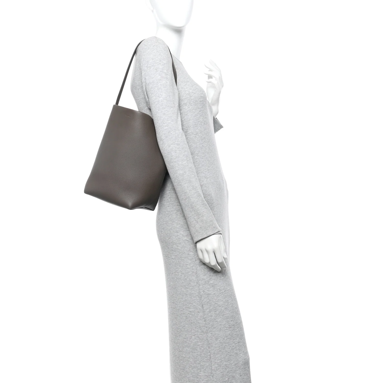Grained Calfskin Medium N/S Park Tote Taupe - Image 2