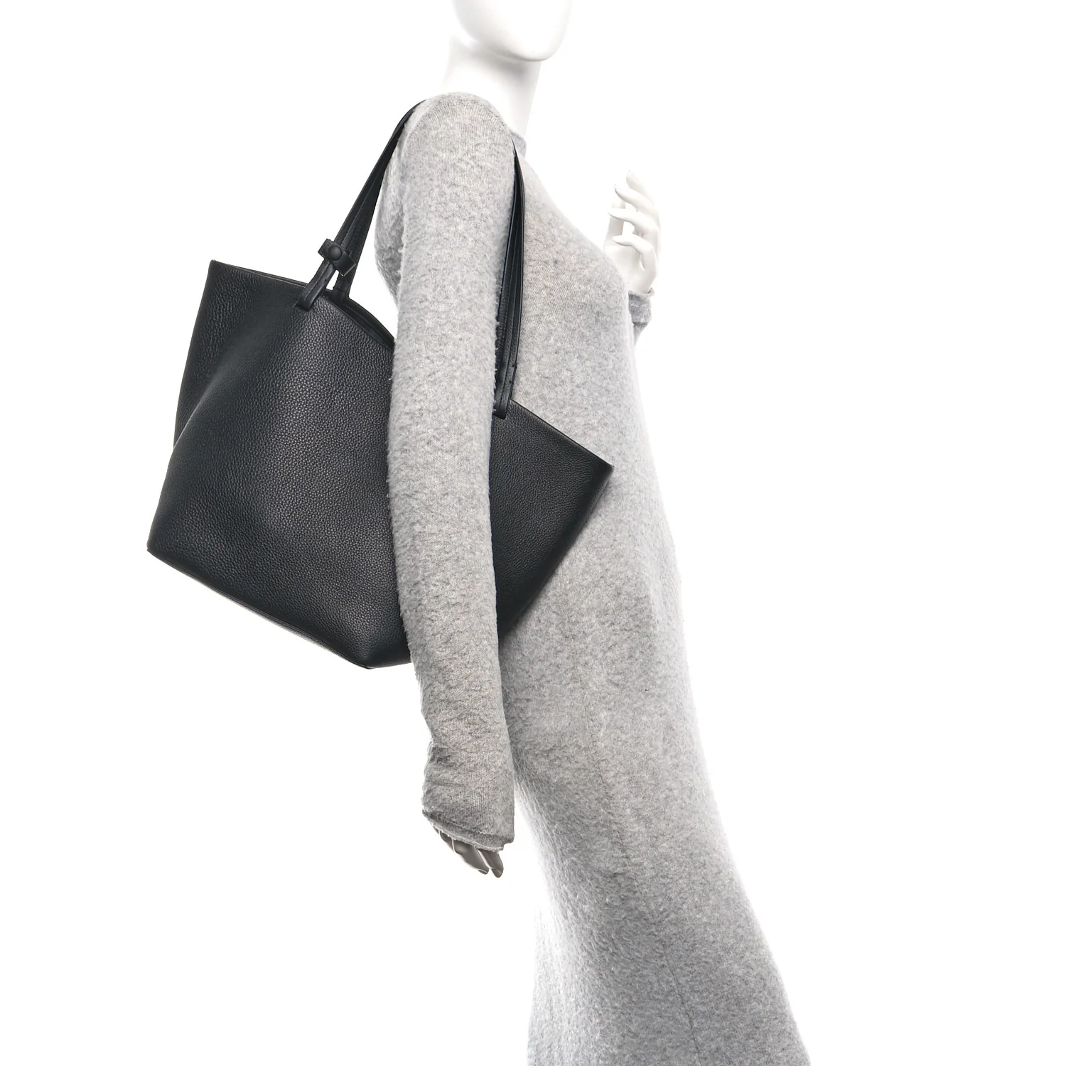 Grained Calfskin Park Tote Three Black - Image 2