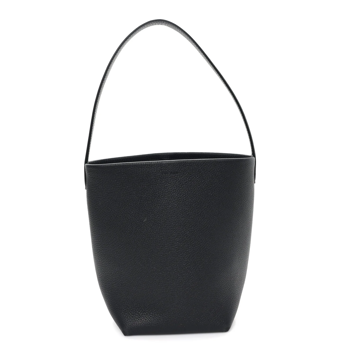 Grained Calfskin Small N/S Park Tote Black