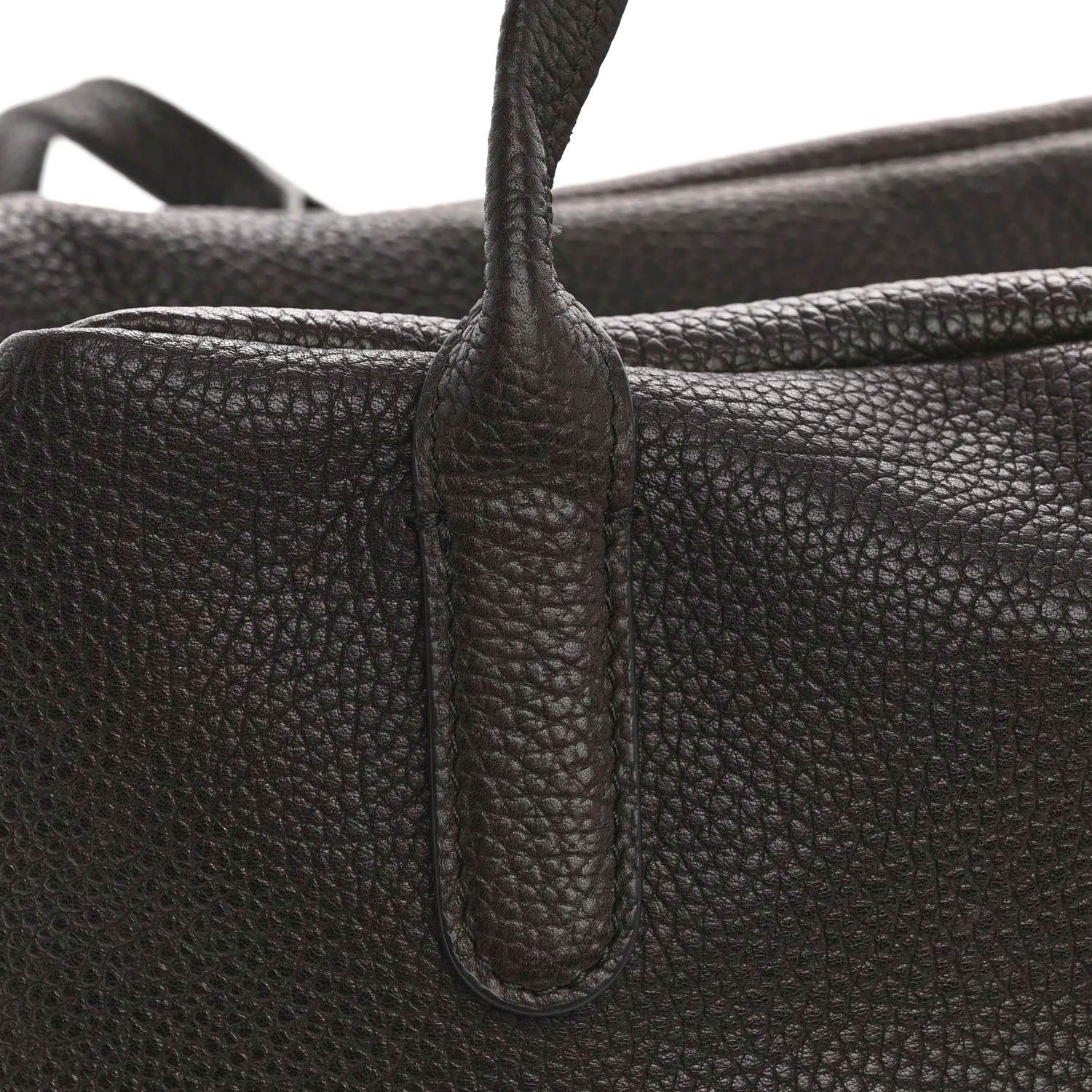 Grained Saddle Calfskin Henri Bag Brunette - Image 13