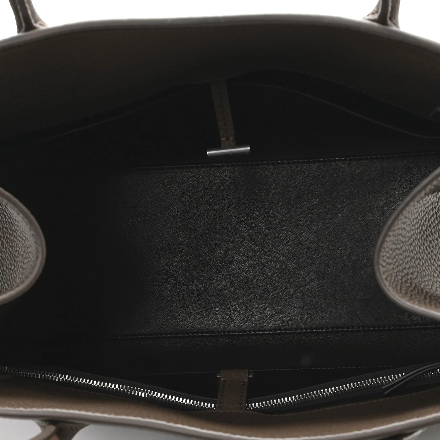 Matte Grained Calfskin Margaux Shoulder 12 Dark Olive - Image 5