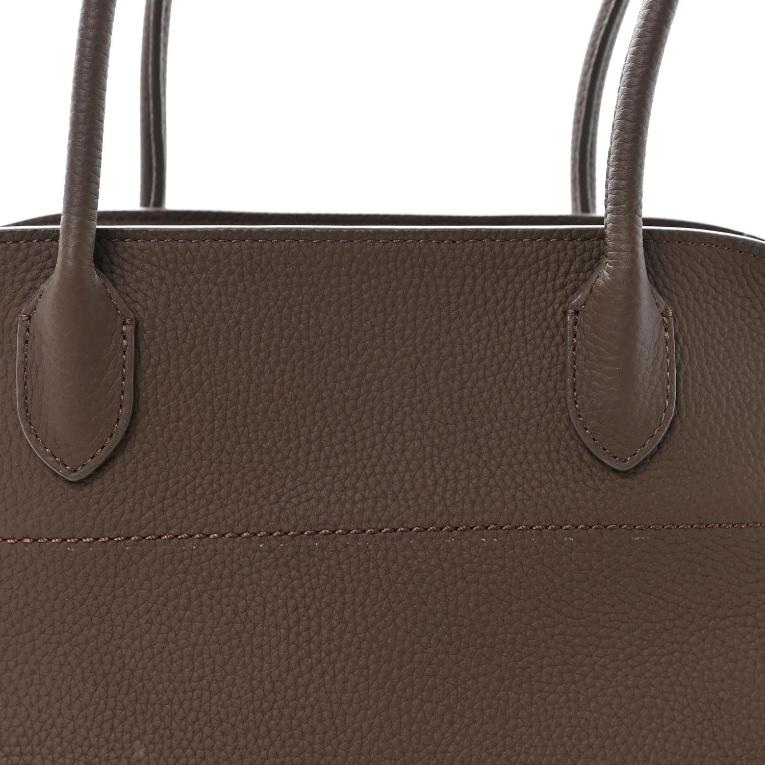 Matte Grained Calfskin Margaux Shoulder 12 Dark Olive - Image 7