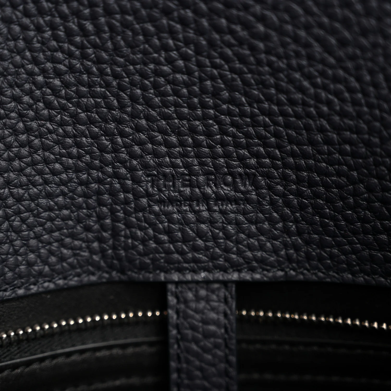 Matte Grained Calfskin Margaux Shoulder 12 Marine - Image 6