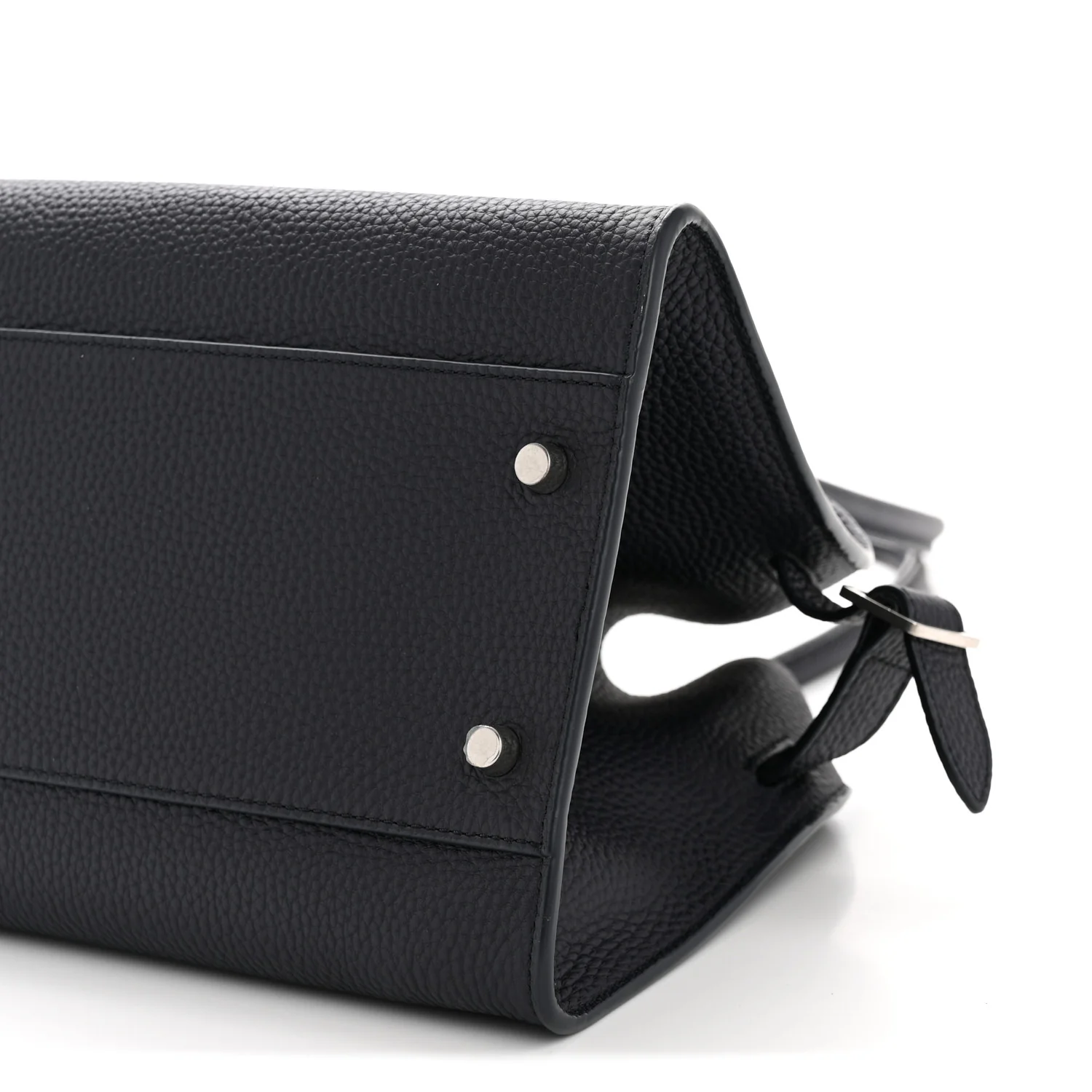 Matte Grained Calfskin Margaux Shoulder 12 Marine - Image 9