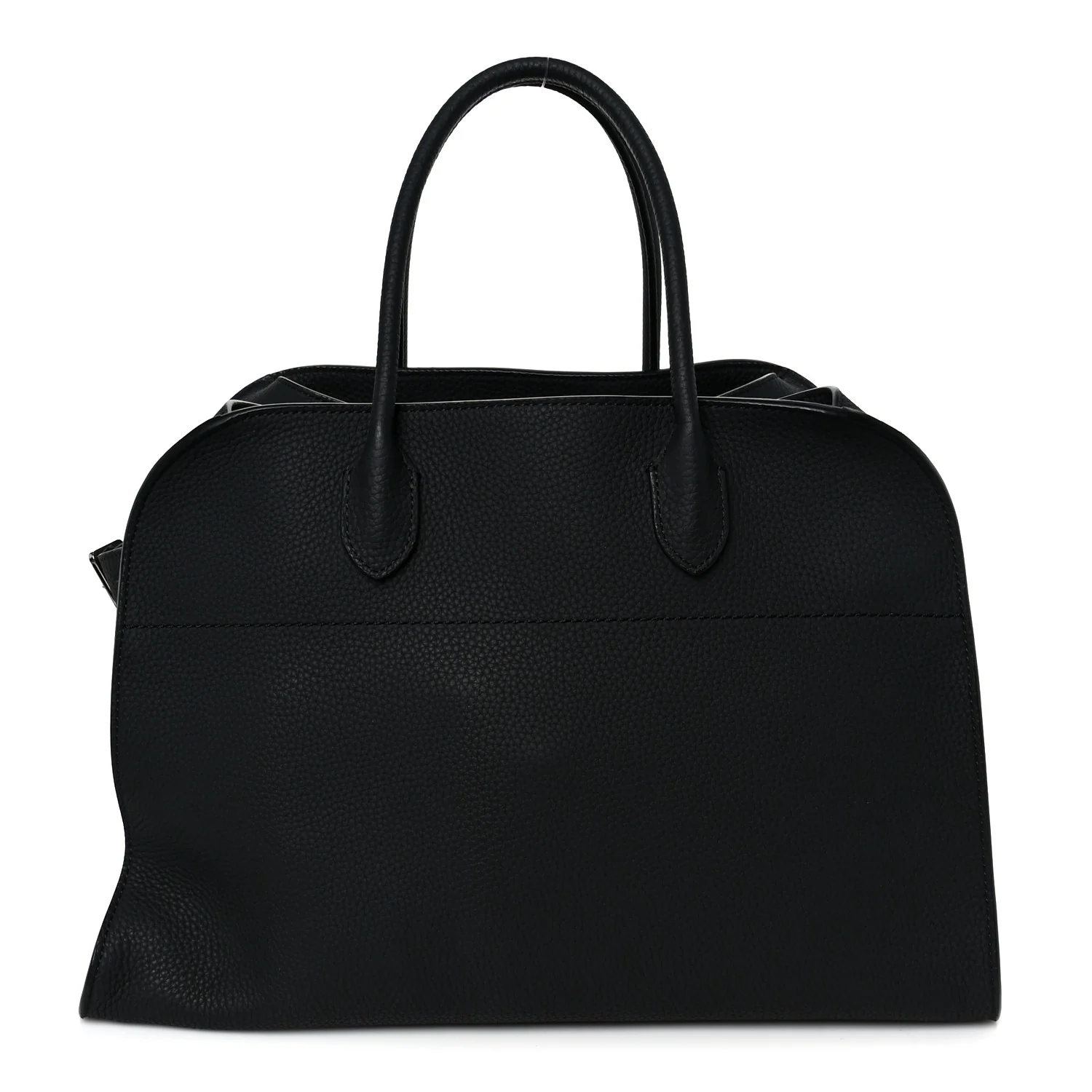 Matte Grained Calfskin Soft Margaux 15 Black