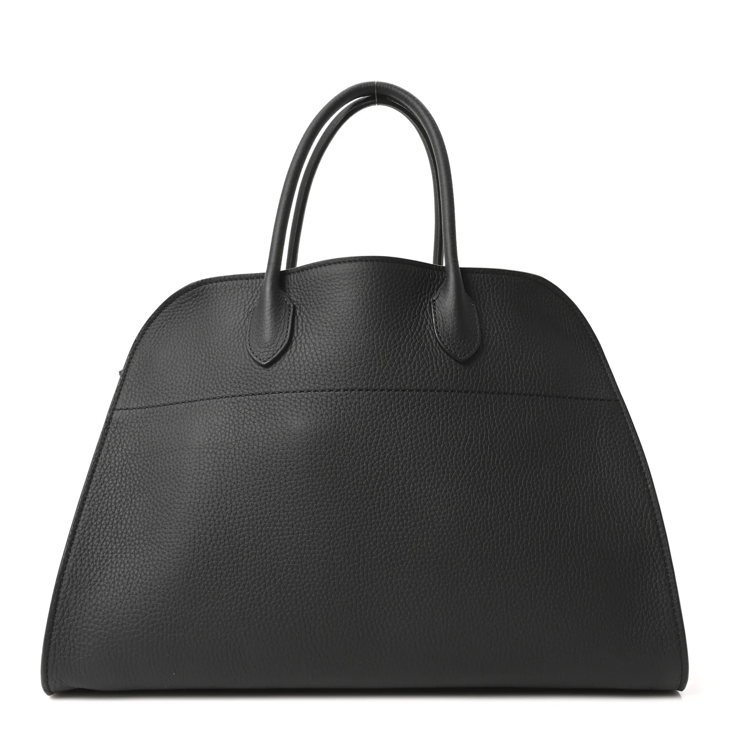 Matte Grained Calfskin Soft Margaux 15 Black