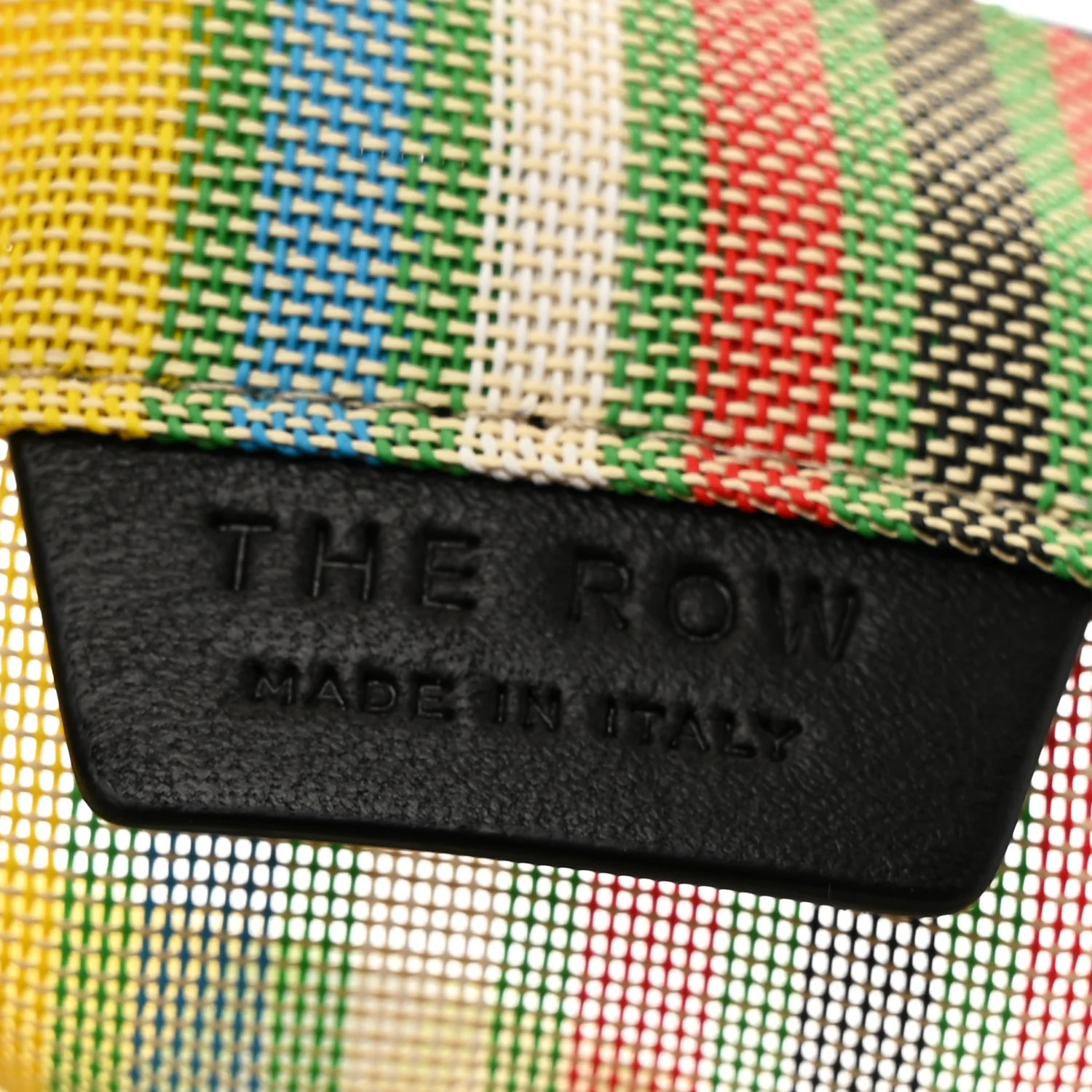 Mesh Saddle Calfskin Barn Tote Bag Multicolor - Image 8