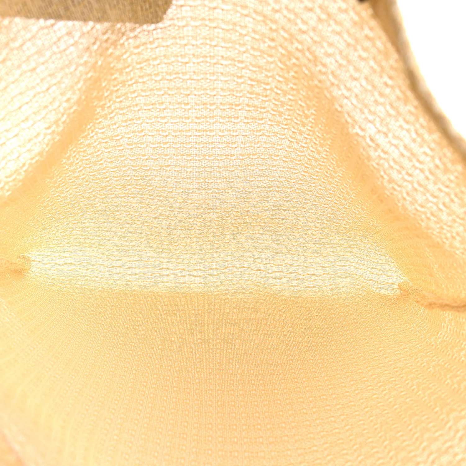Mesh Saddle Calfskin Mini Barn Tote Bag Ivory - Image 6