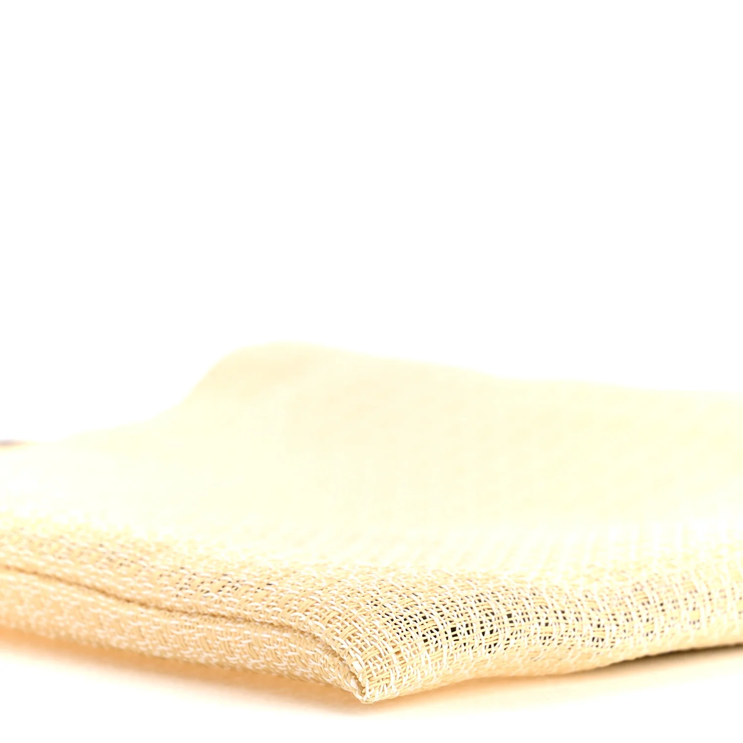 Mesh Saddle Calfskin Mini Barn Tote Bag Ivory - Image 9