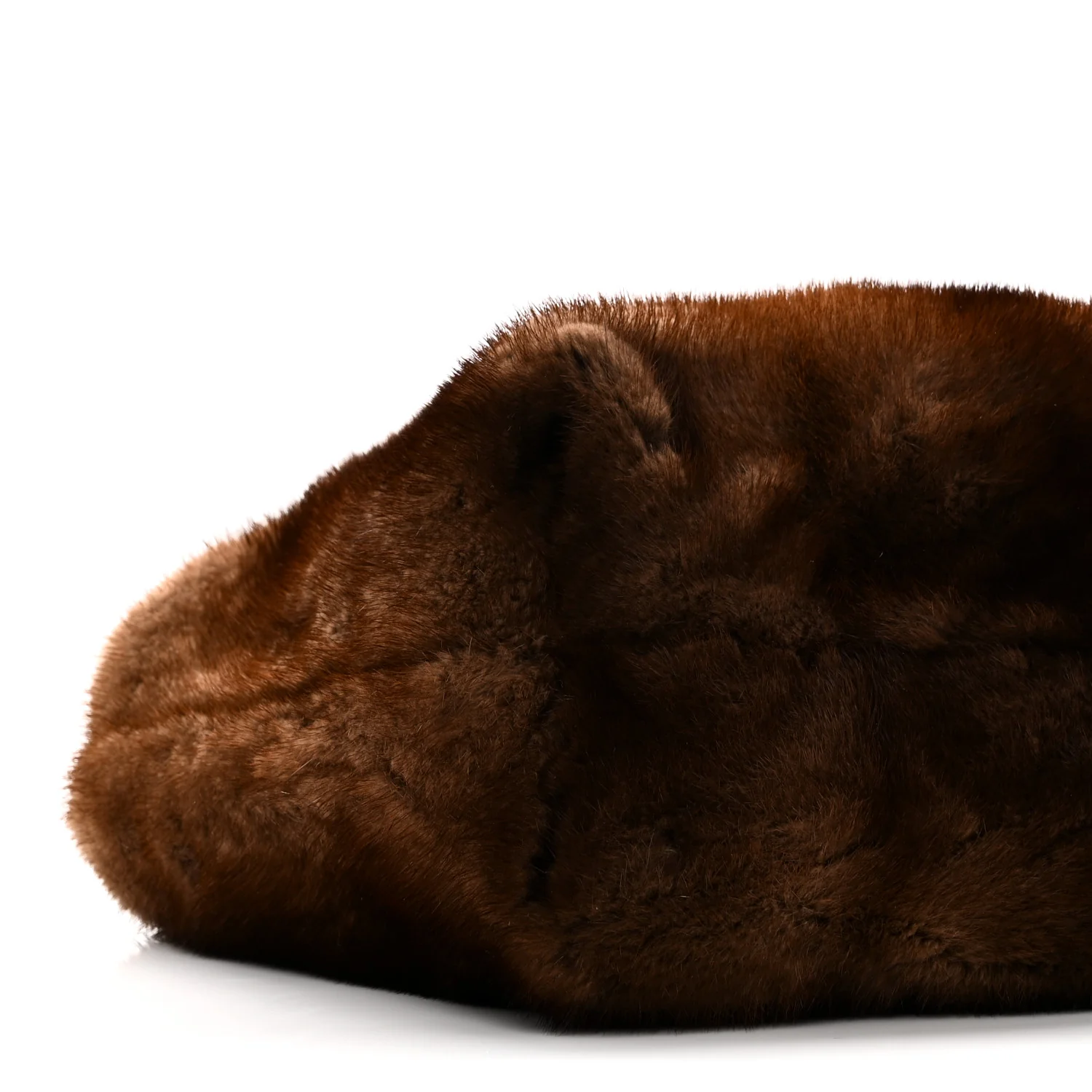 Mink Fur Lux Satchel Coffee - Image 8