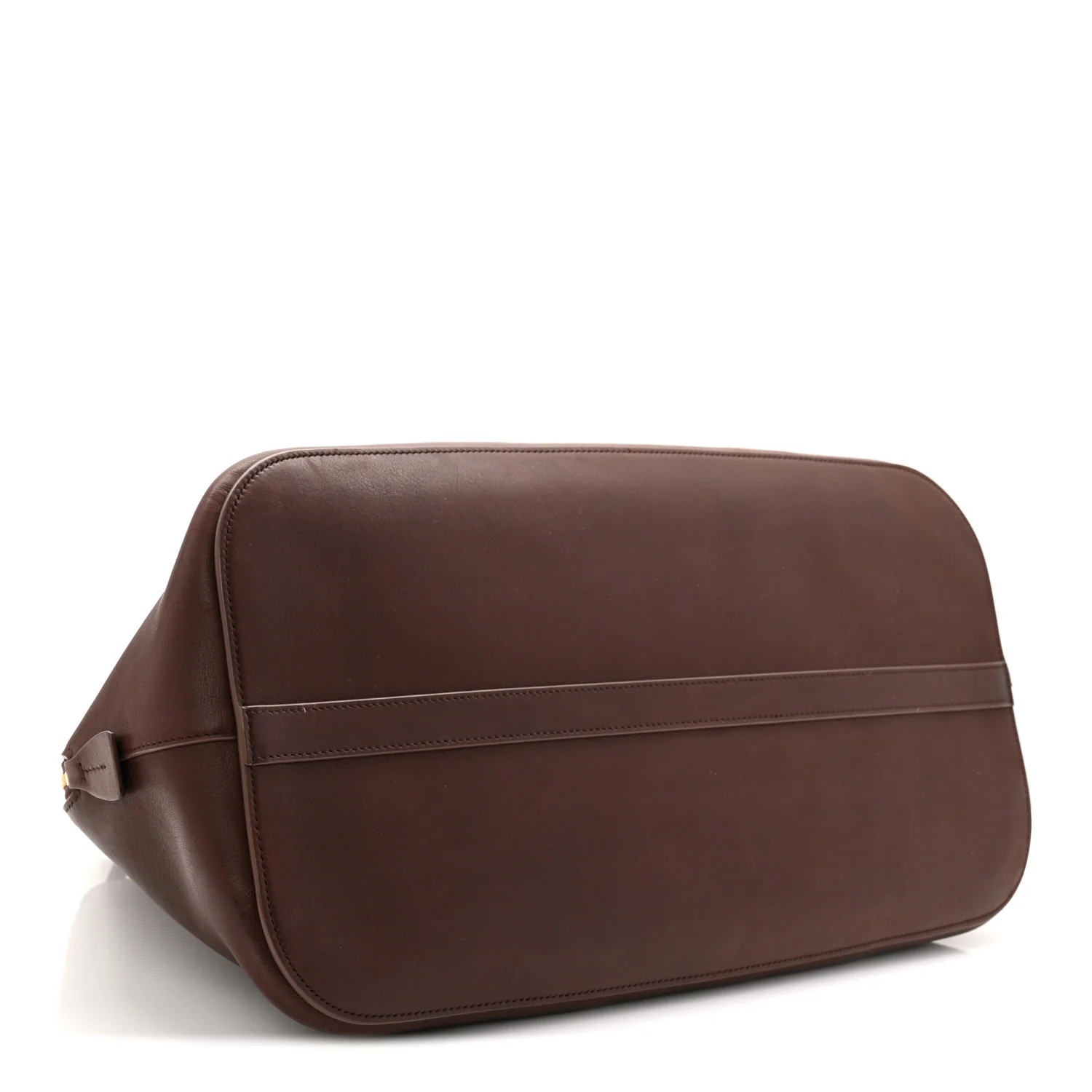 Polished Saddle Calfskin Large Devon Bag Burgundy - Image 4