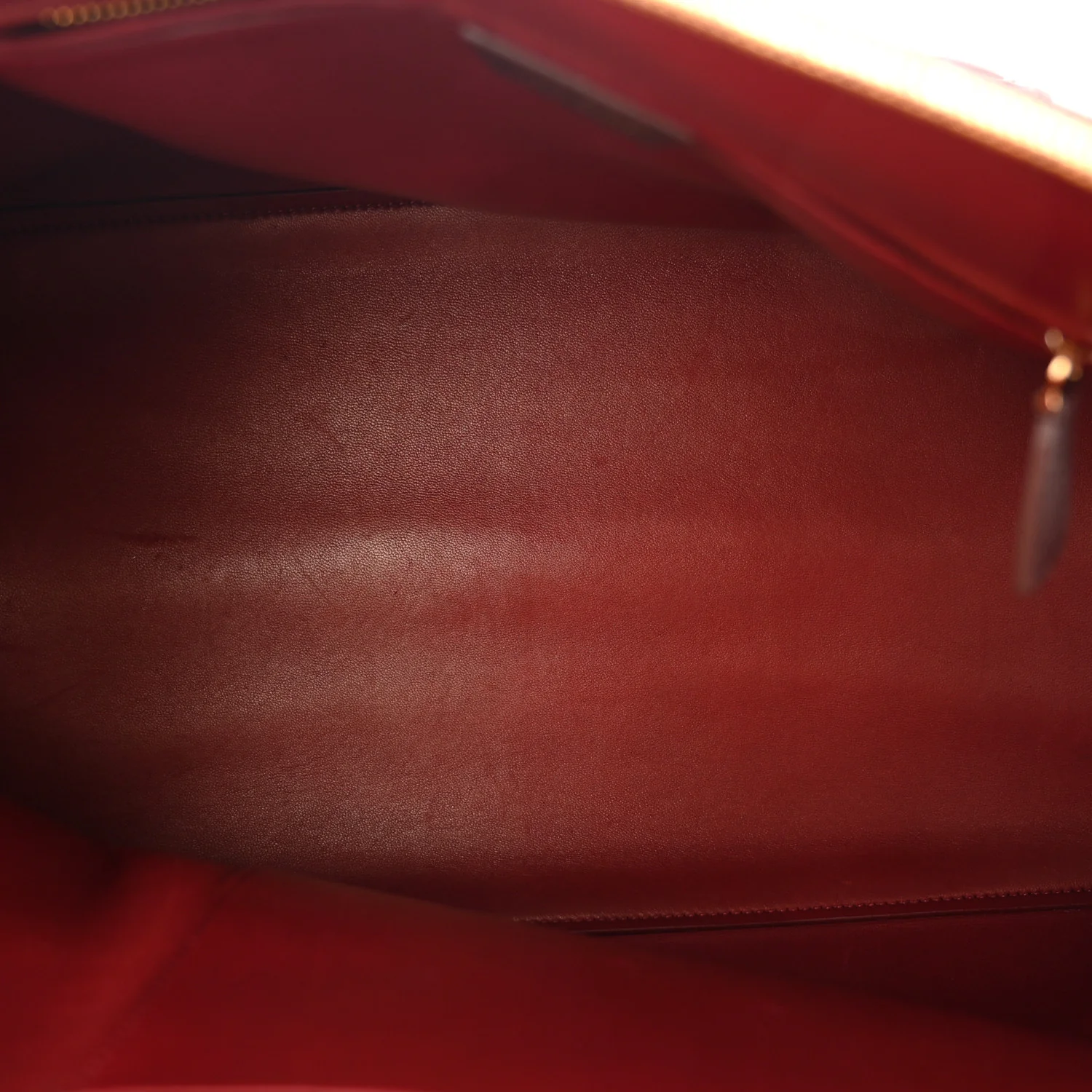 Polished Saddle Calfskin Large Devon Bag Burgundy - Image 5