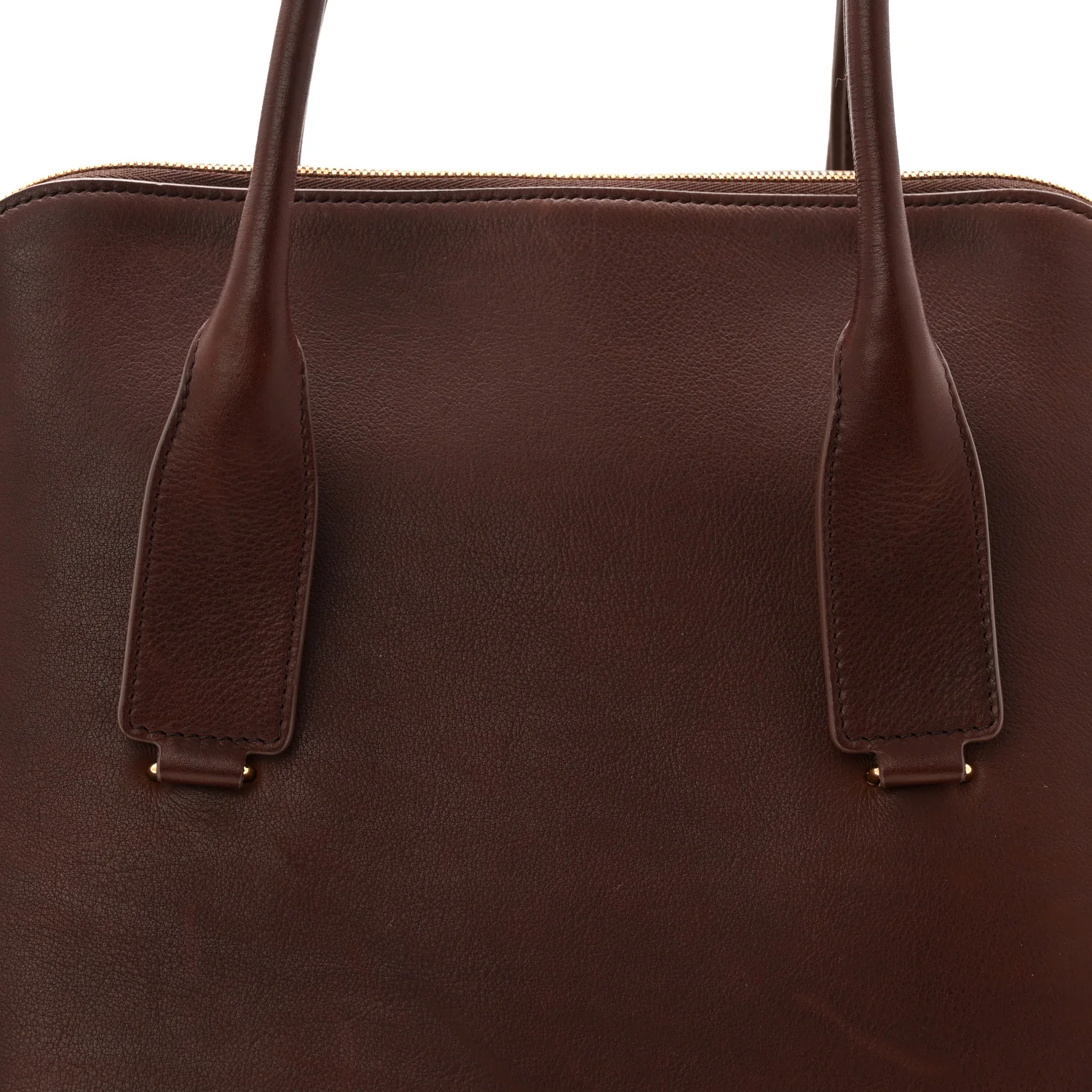 Polished Saddle Calfskin Large Devon Bag Burgundy - Image 7