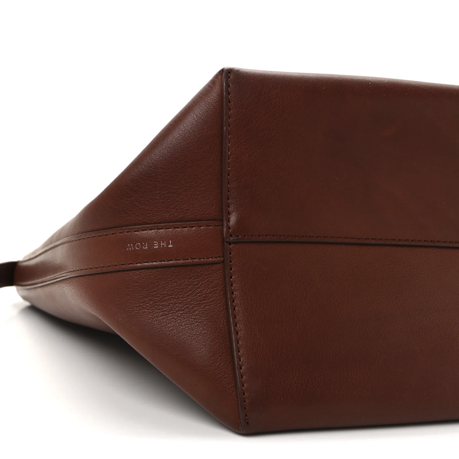 Polished Saddle Calfskin Medium N/S Park Tote Burnt Wood - Image 8