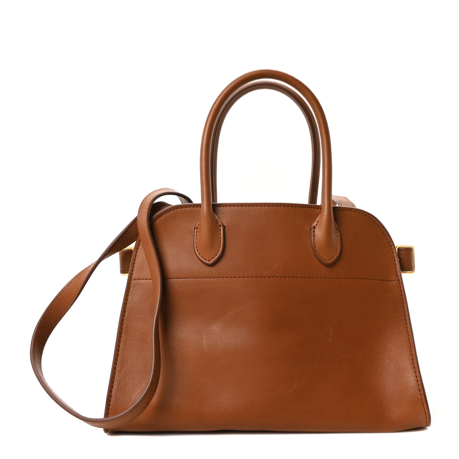 Polished Saddle Calfskin Soft Margaux 10 Bag Cuir