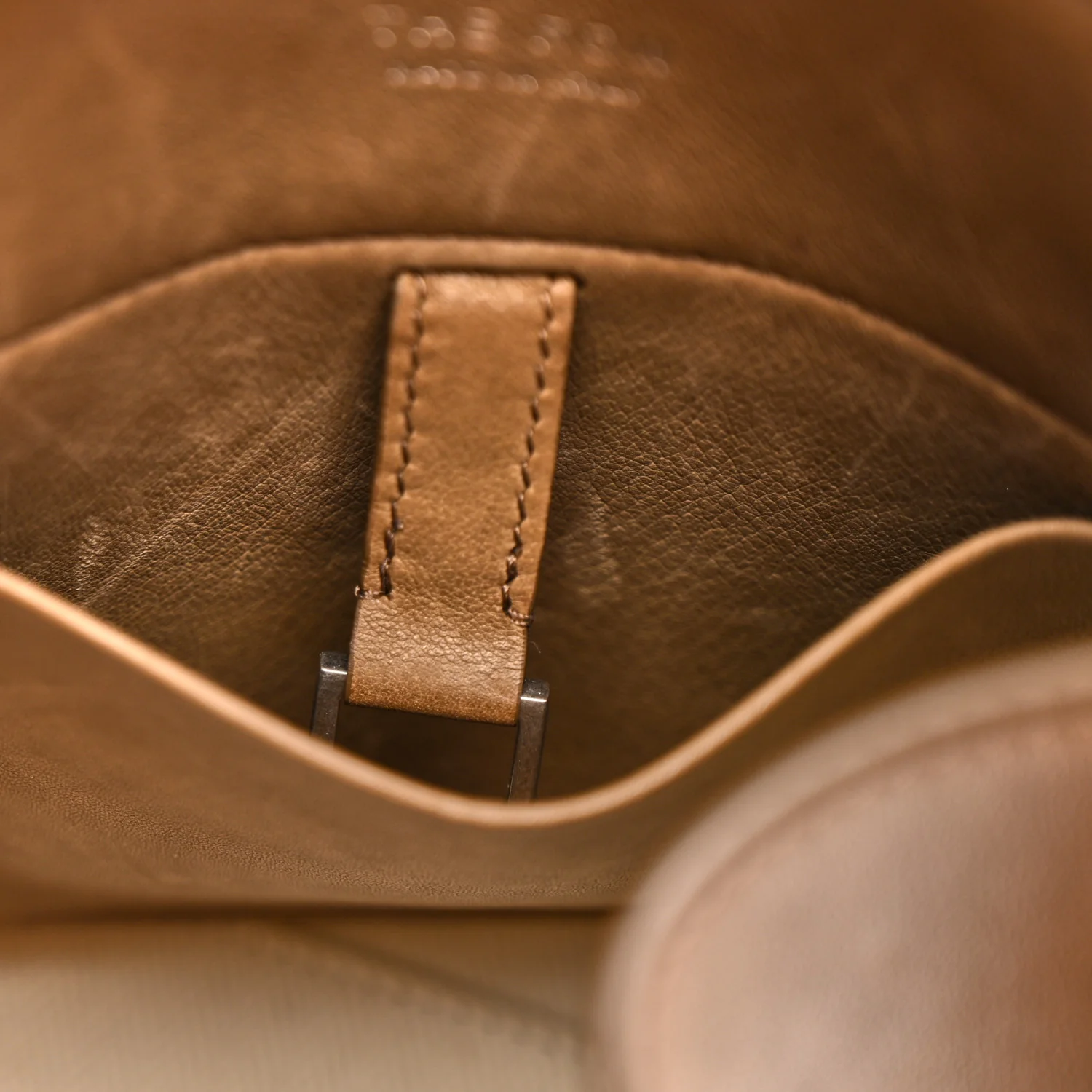 Polished Saddle Calfskin Soft Margaux 10 Bag Mouse Grey - Image 10