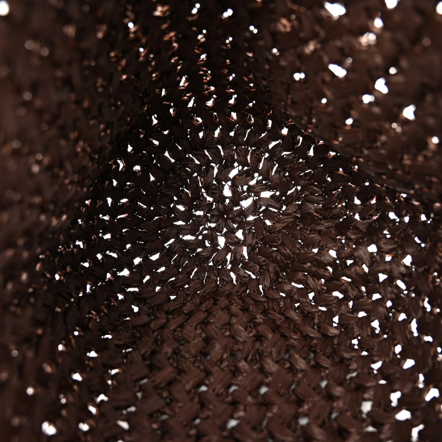 Raffia Estelle Tote Bag Brown - Image 5