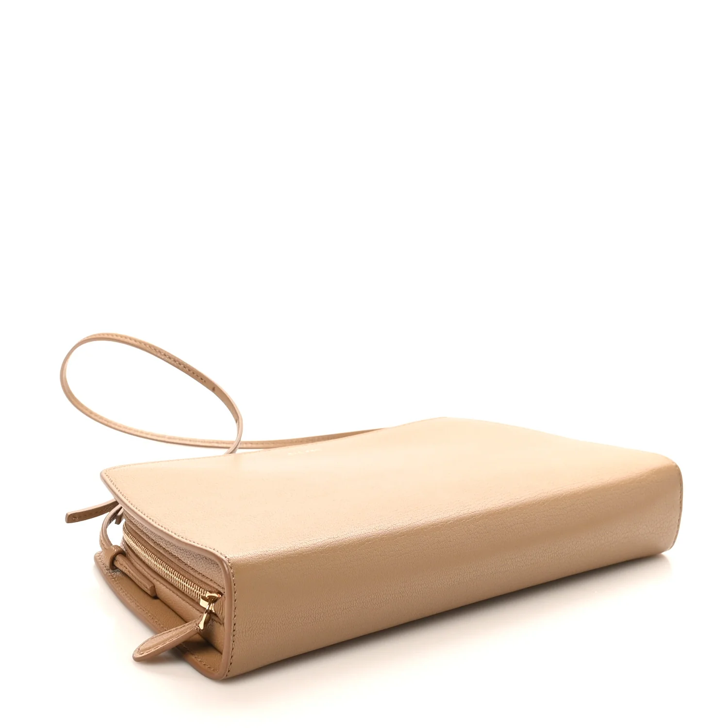 Saddle Calfskin Dalia Baguette Shoulder Bag Warm Chestnut - Image 4