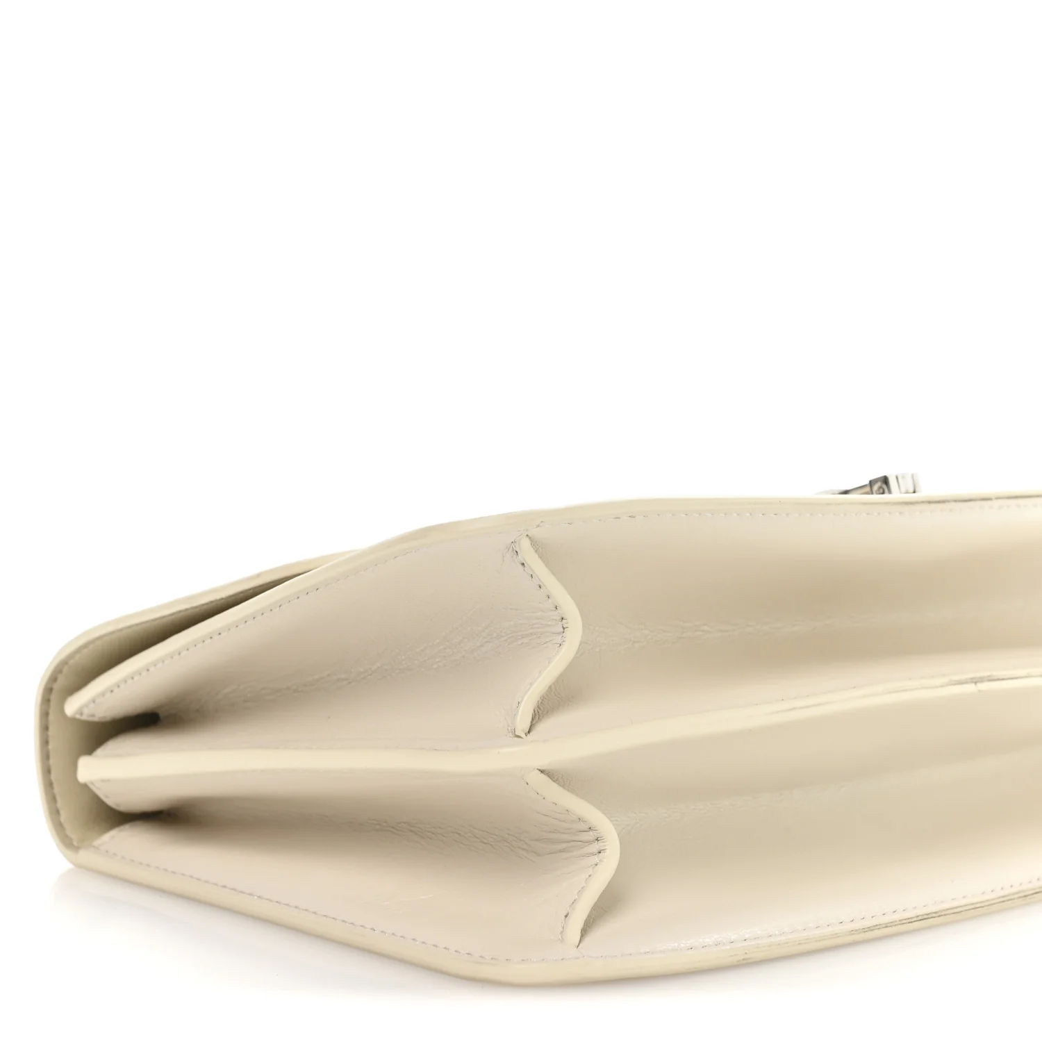 Sleek Calfskin The Sofia 10 Top Handle Ivory - Image 15