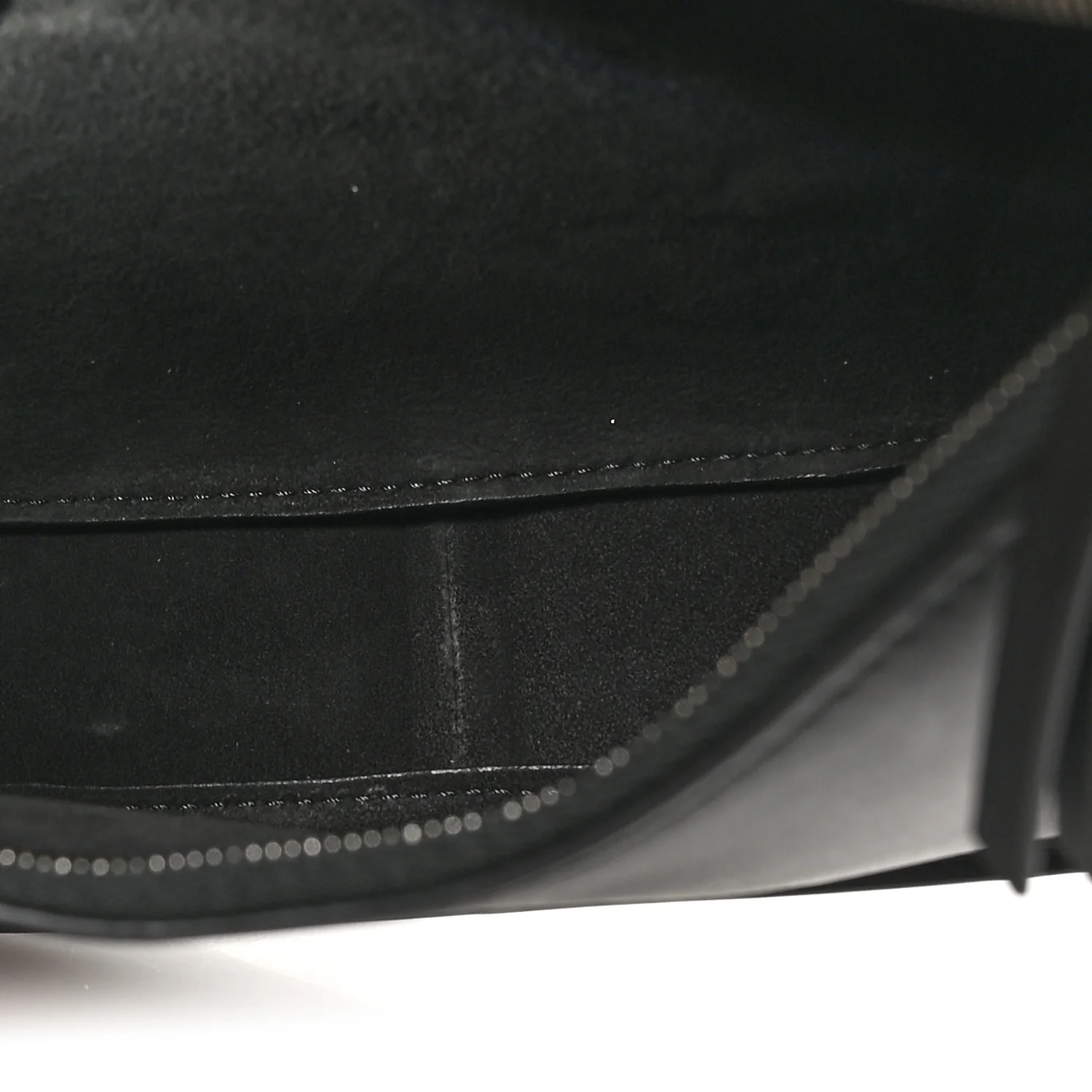 Smooth Calfskin Half Moon Shoulder Bag Black - Image 5