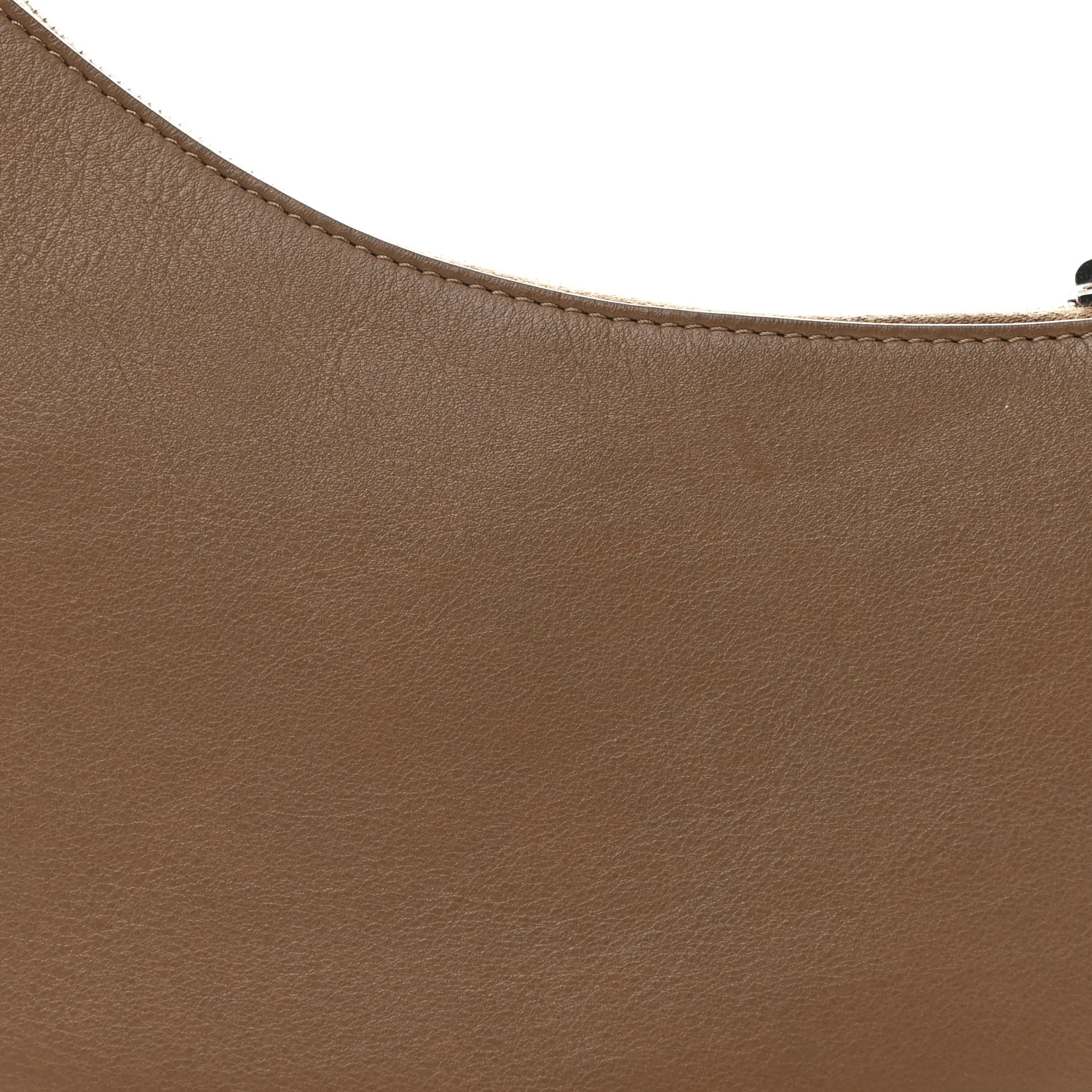 Smooth Calfskin Half Moon Shoulder Bag Chestnut - Image 7
