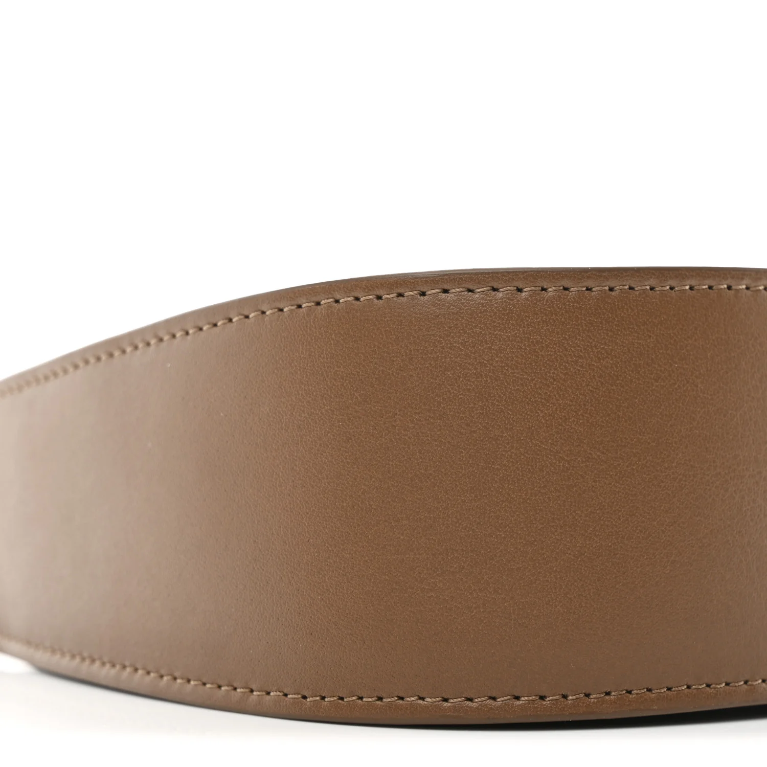 Smooth Calfskin Half Moon Shoulder Bag Chestnut - Image 8