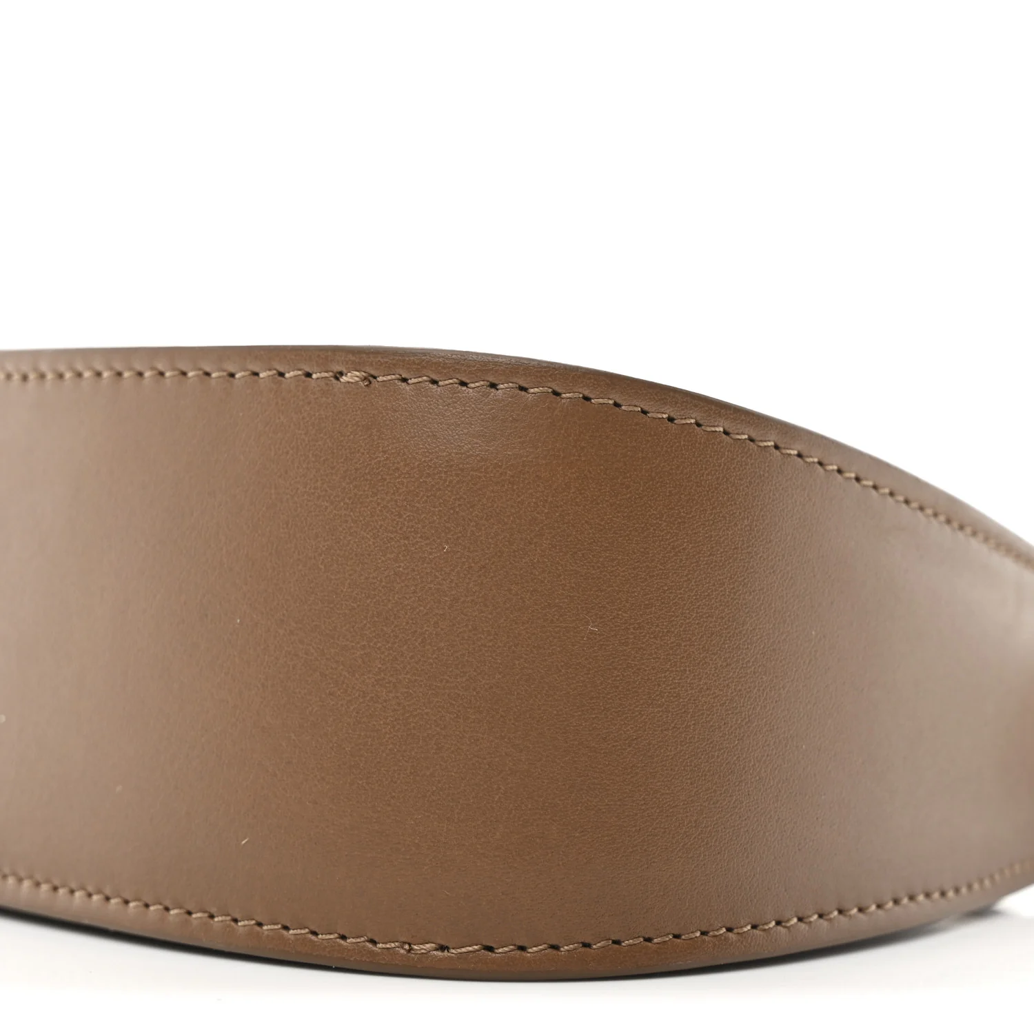 Smooth Calfskin Half Moon Shoulder Bag Chestnut - Image 9