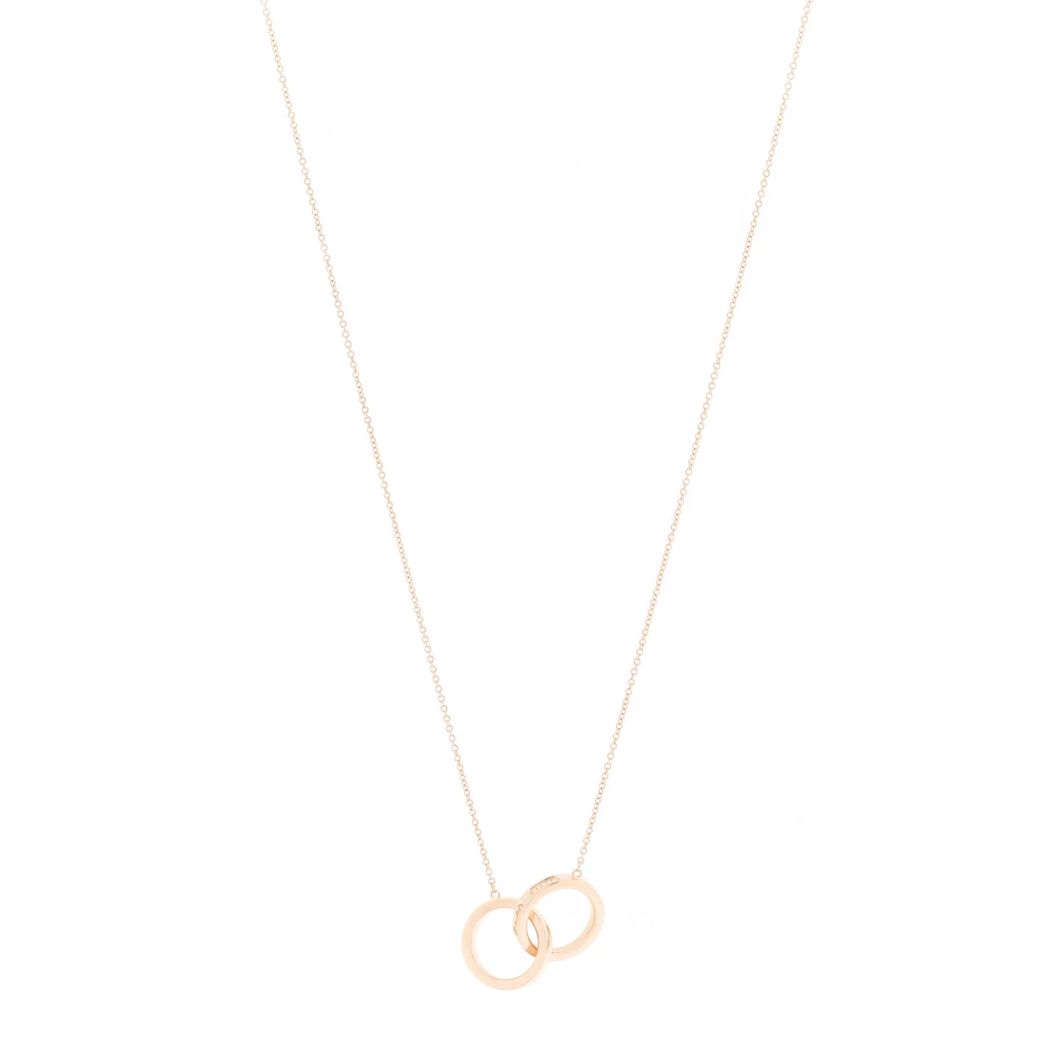 18K Rose Gold 1837 Interlocking Circles Pendant Necklace