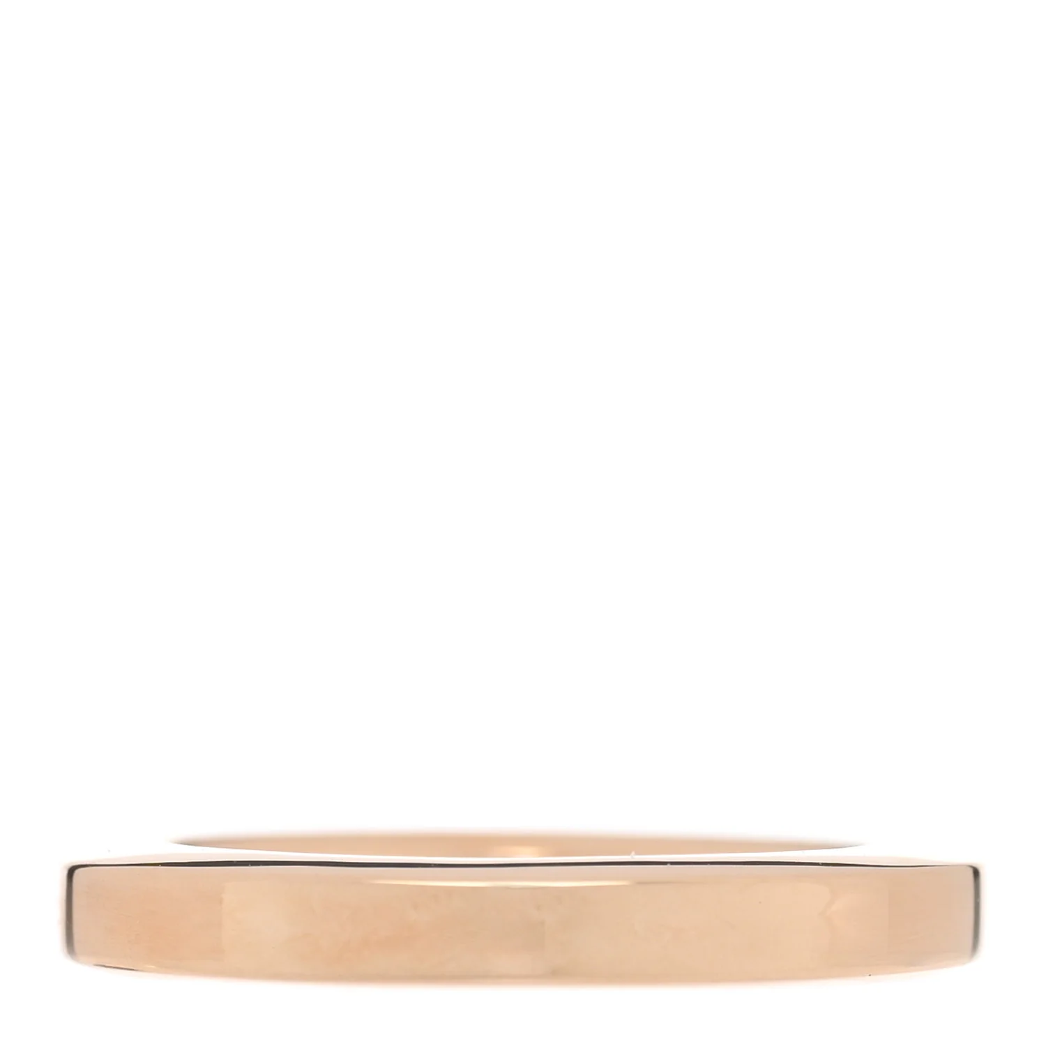 18K Rose Gold Diamond Lock Ring 50 5.5 - Image 4