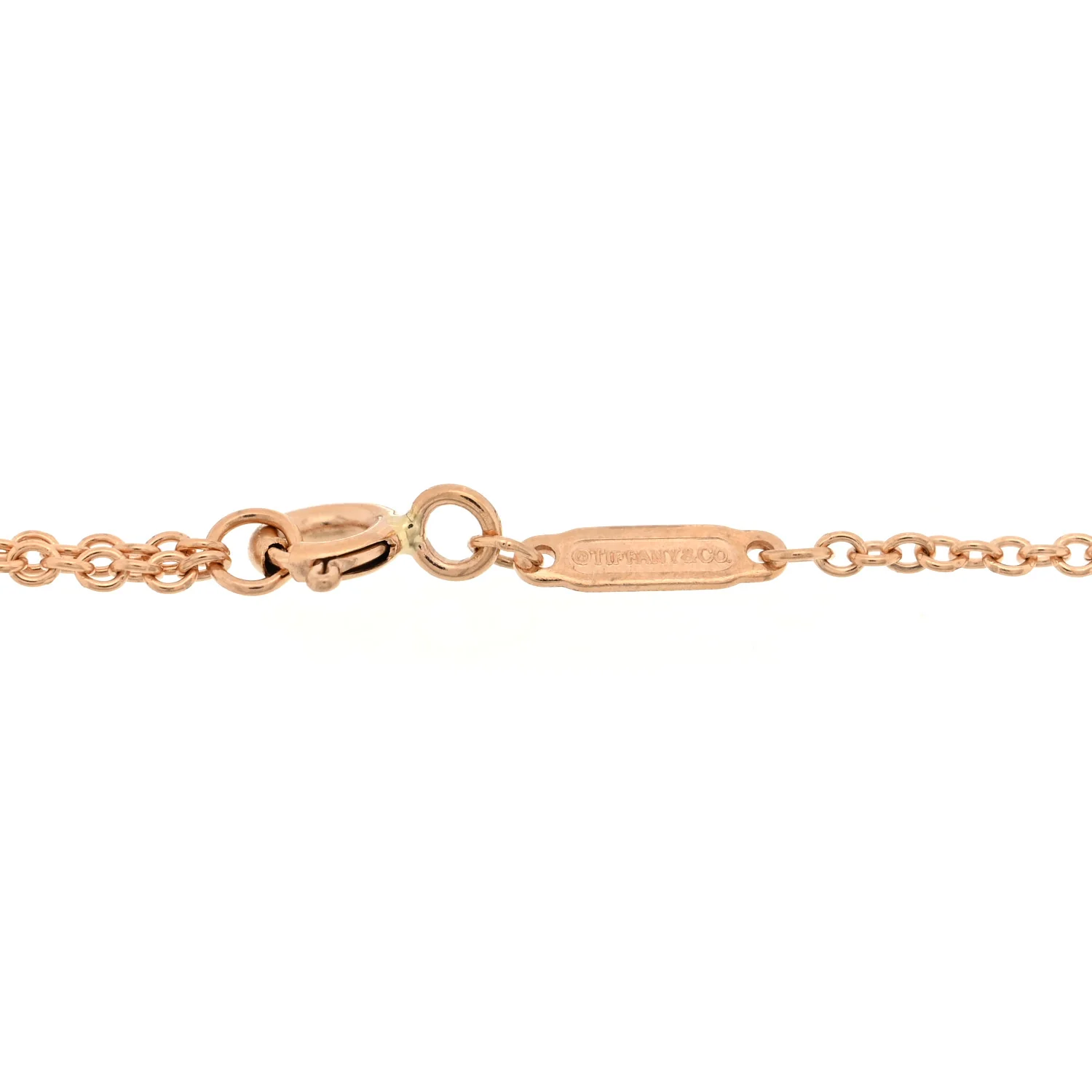 18K Rose Gold Diamond Mini T Smile Bracelet - Image 3